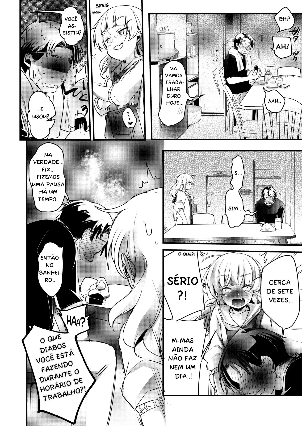 [TWILIGHT DUSK (Aya)] Tsutomesaki no Musume-san o Oishiku Itadaku Hon. Ramenya Hen [Portuguese-BR] [Digital] image number 36