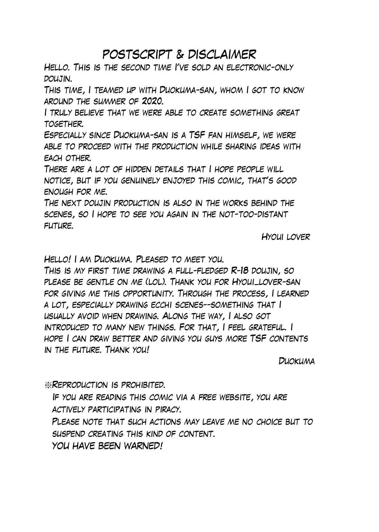 [Possessed Lover (Duokuma)] Take away that body [English] With Tones image number 37