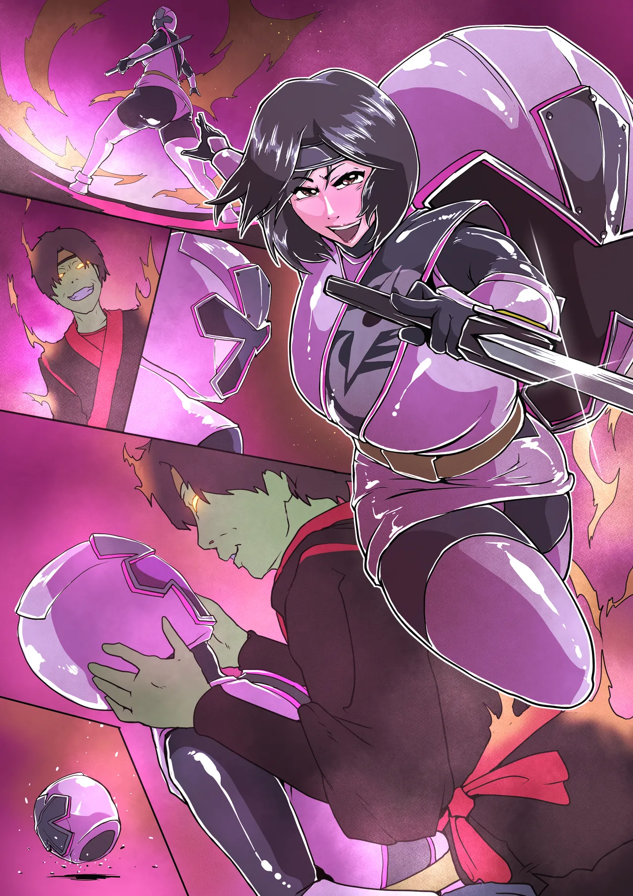 [Zizi] 告白するシロニンジャー (戦隊ヒロイン) image number 3