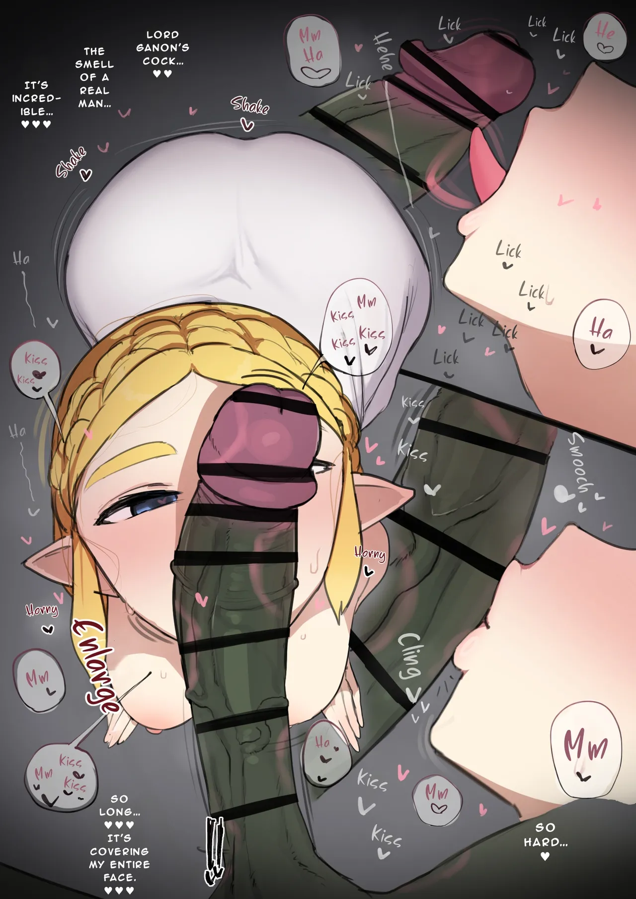 [Giga] Zelda x Ganon Blowjob (English) image number 5