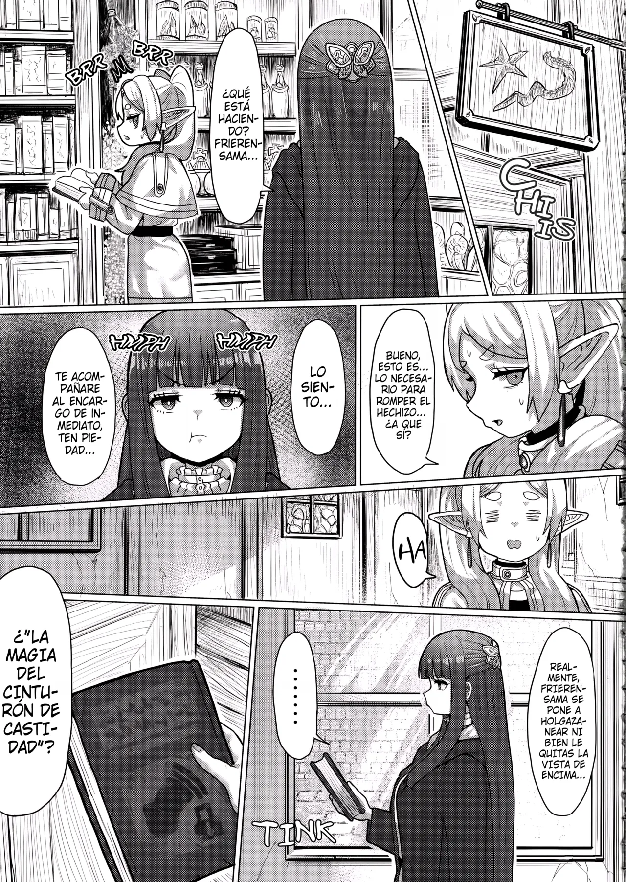 [Sei no mamono (Sema, Shunmaku)] Frieren y la Magia de Hacer Brotar un Pene (Sousou no Frieren) [Spanish] [Zambi Scanlation] image number 11