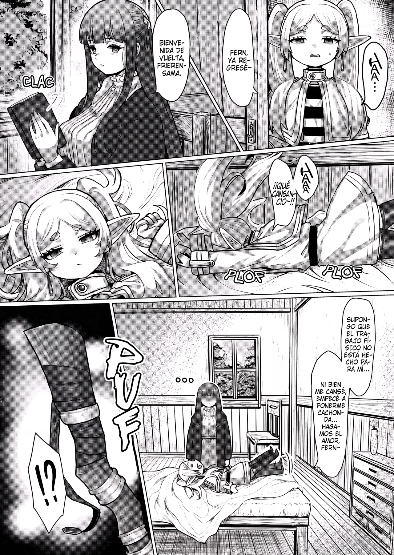 [Sei no mamono (Sema, Shunmaku)] Frieren y la Magia de Hacer Brotar un Pene (Sousou no Frieren) [Spanish] [Zambi Scanlation] image number 12