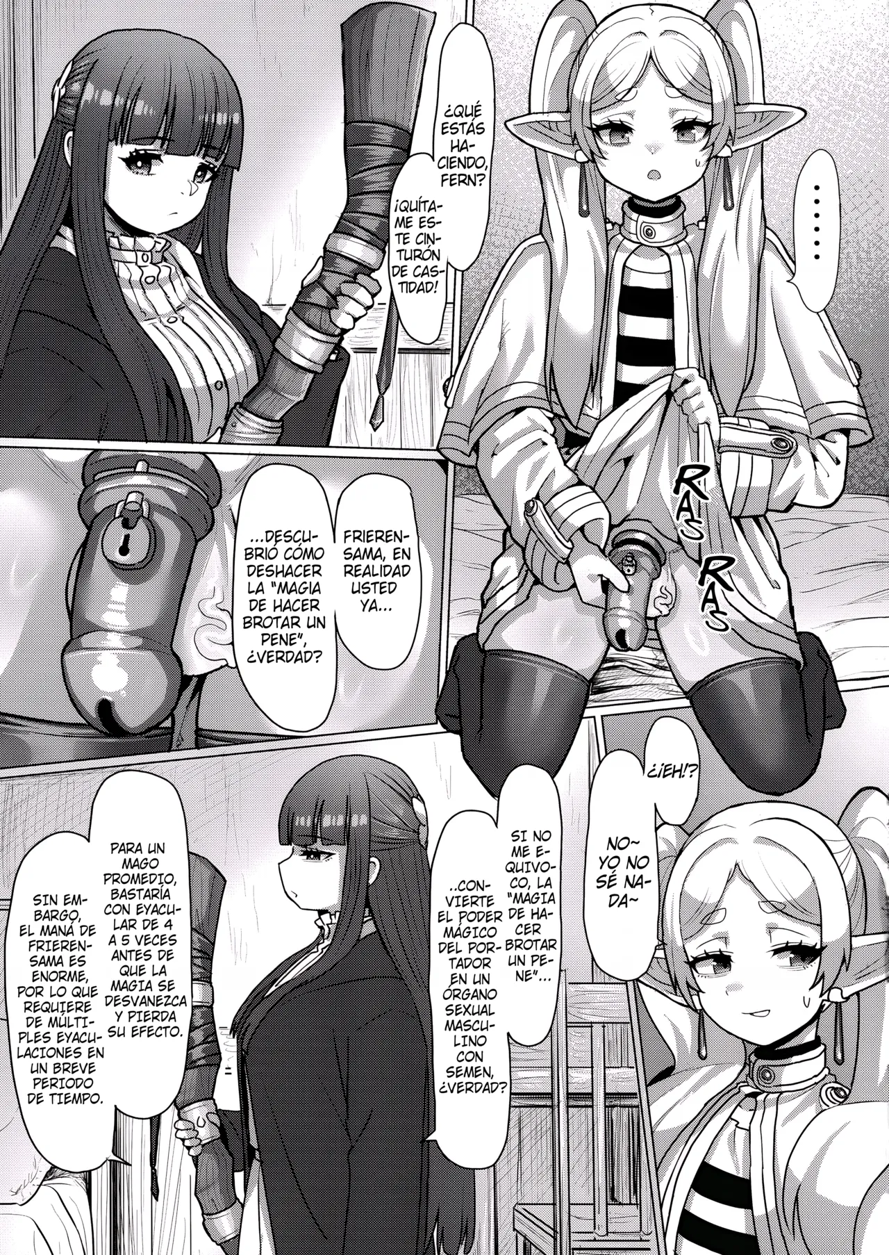 [Sei no mamono (Sema, Shunmaku)] Frieren y la Magia de Hacer Brotar un Pene (Sousou no Frieren) [Spanish] [Zambi Scanlation] image number 13