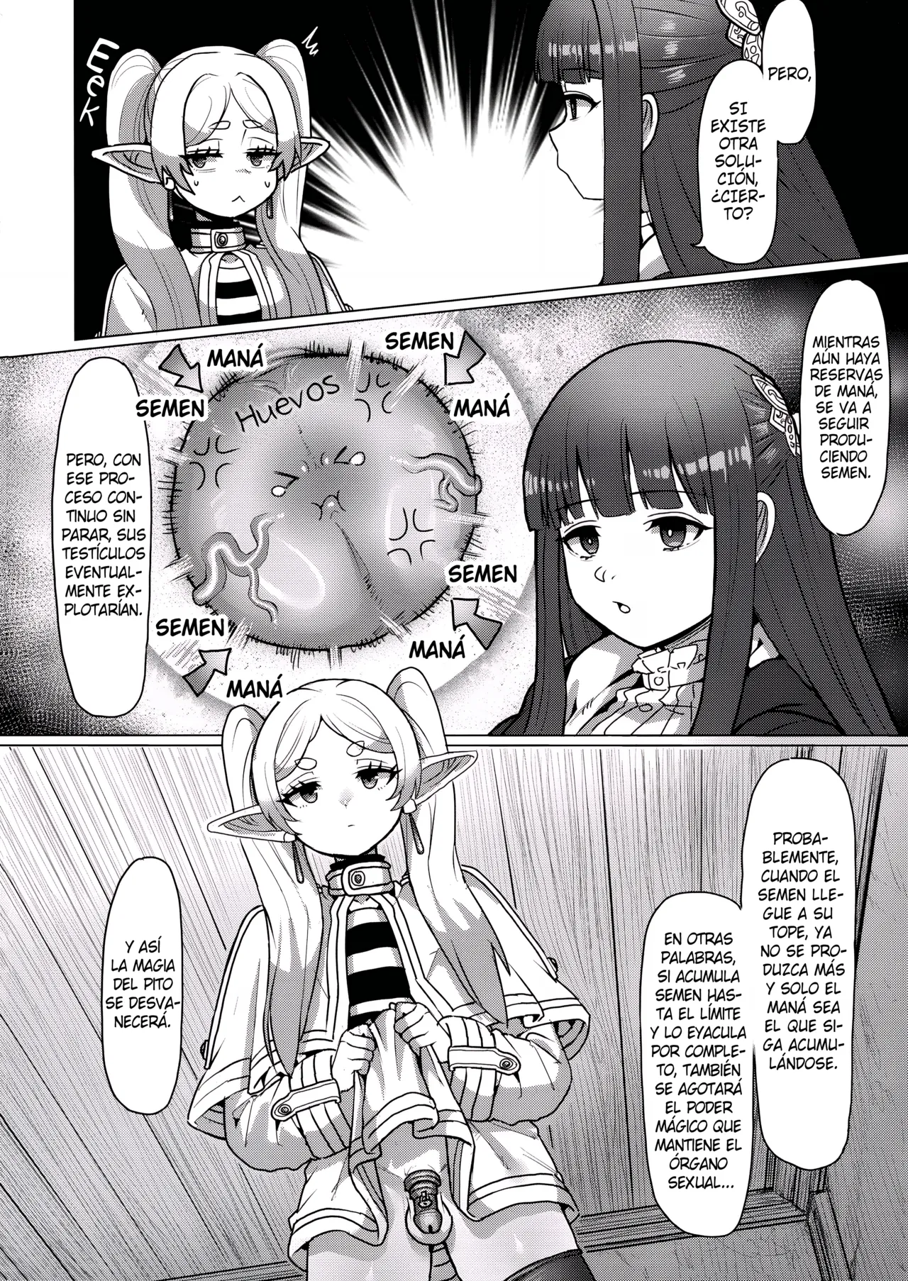 [Sei no mamono (Sema, Shunmaku)] Frieren y la Magia de Hacer Brotar un Pene (Sousou no Frieren) [Spanish] [Zambi Scanlation] image number 14