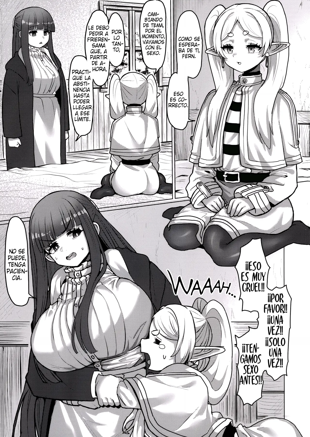 [Sei no mamono (Sema, Shunmaku)] Frieren y la Magia de Hacer Brotar un Pene (Sousou no Frieren) [Spanish] [Zambi Scanlation] image number 15