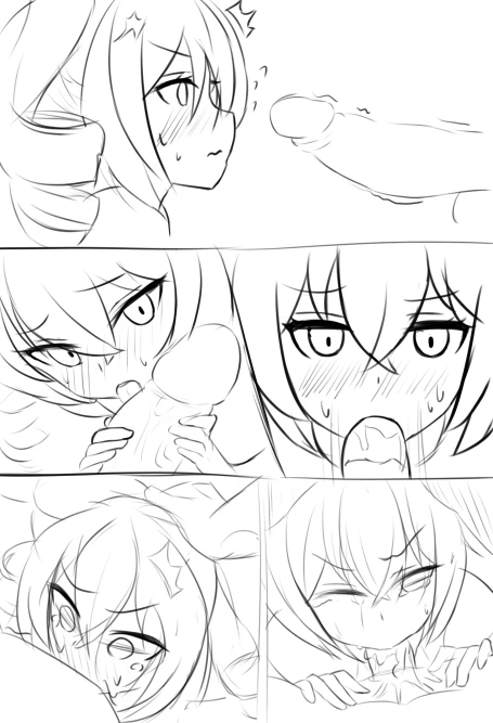 [IO9] Bronya Zaychik Haxxor Bunny sketches numero di immagine  2