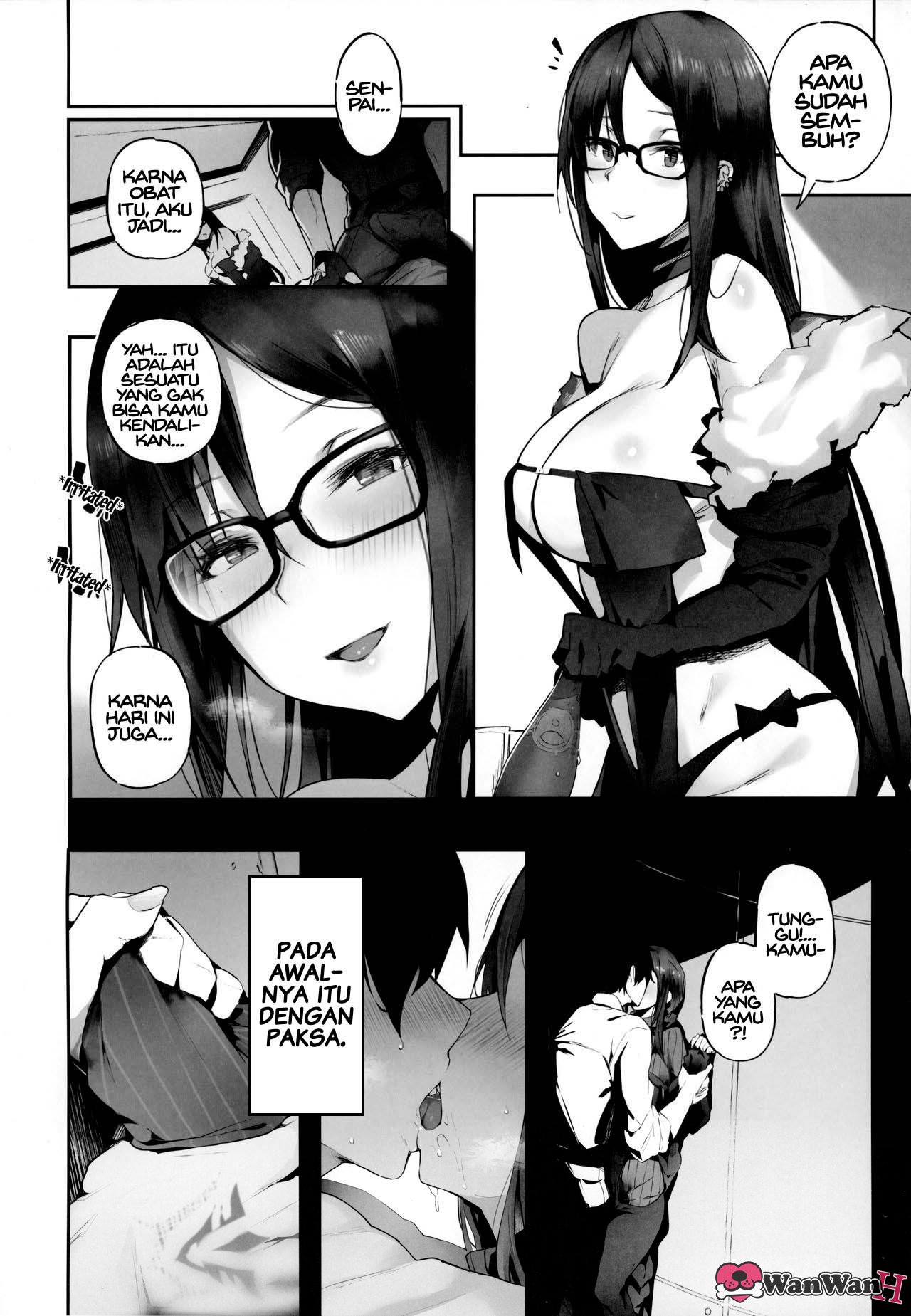 (C96) [kulmov_ (Kurowa)] Shouganai naa Kono Hentai Uzai Kouhai (Fate/Grand Order) [Bahasa Indonesia] image number 3