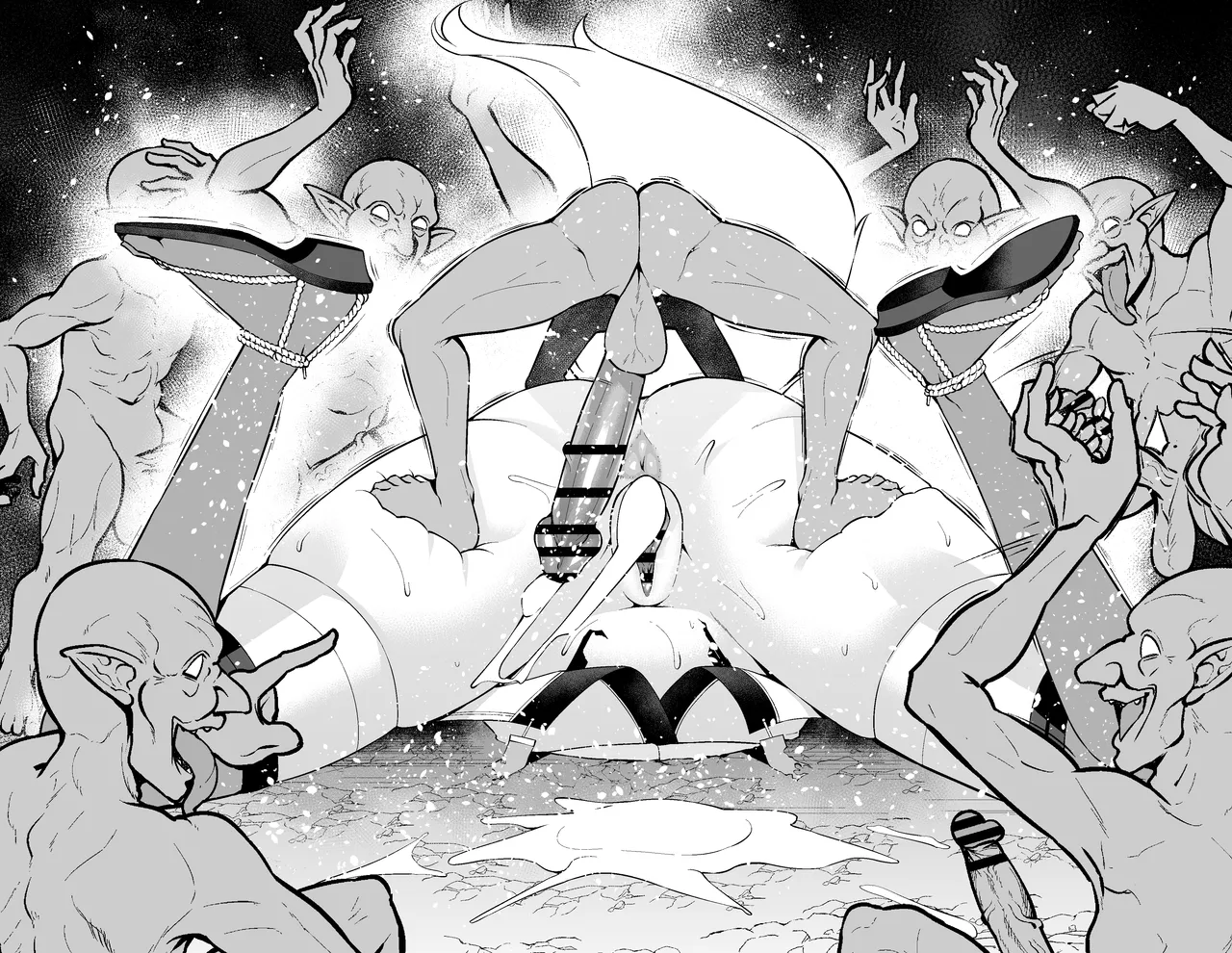 [あんこまん] 狐鳴紺子郎、ゴブリン退治任務を思い出す…❤ [Chinese] [黎欧出资汉化] image number 36