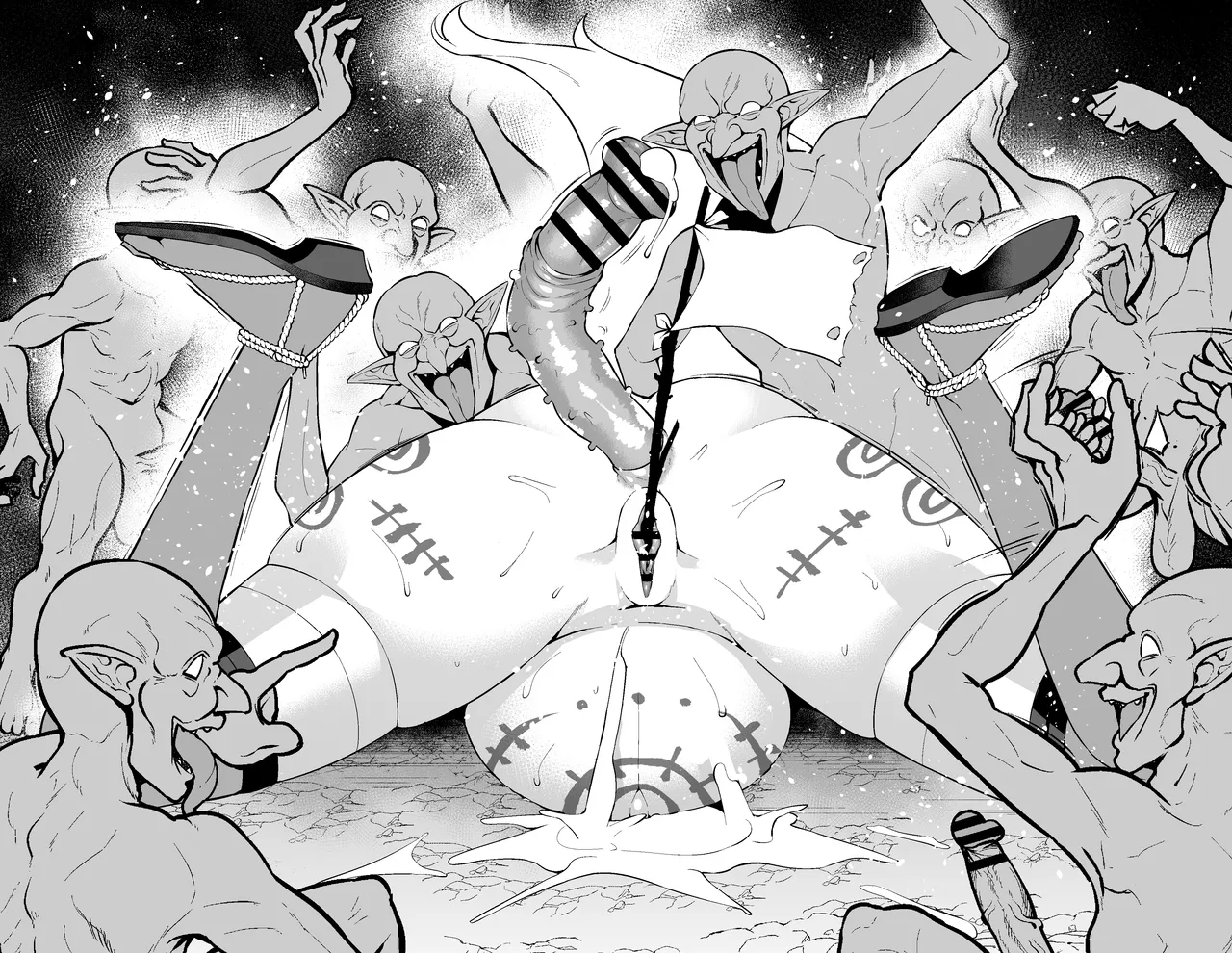 [あんこまん] 狐鳴紺子郎、ゴブリン退治任務を思い出す…❤ [Chinese] [黎欧出资汉化] image number 44