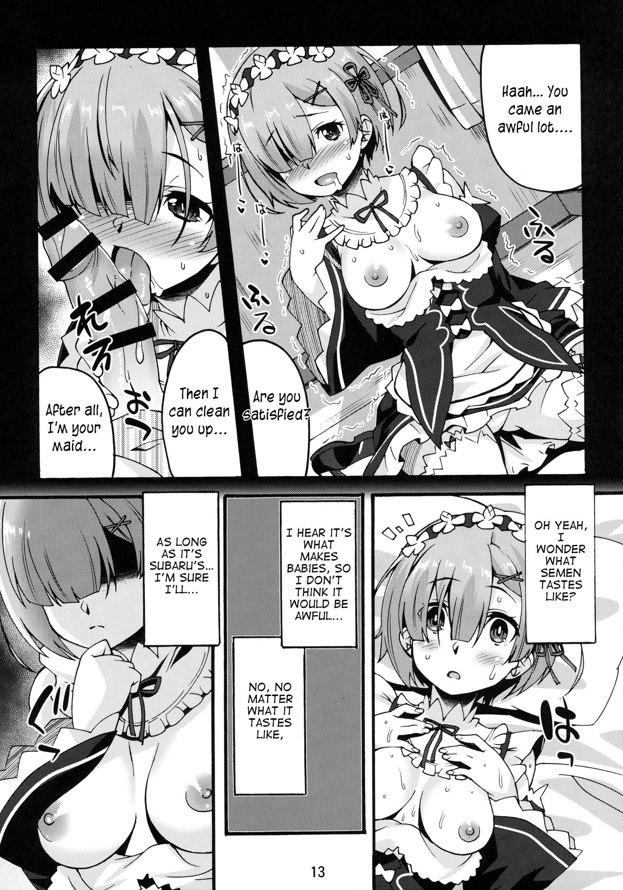 (C91) [Makuu Gundan (Shinozuka Atsuto)] Rem no Hitori Asobi | Rem’s Playing by Herself (Re:Zero Kara Hajimeru Isekai Seikatsu) [English] {Awesome Sauce} image number 12