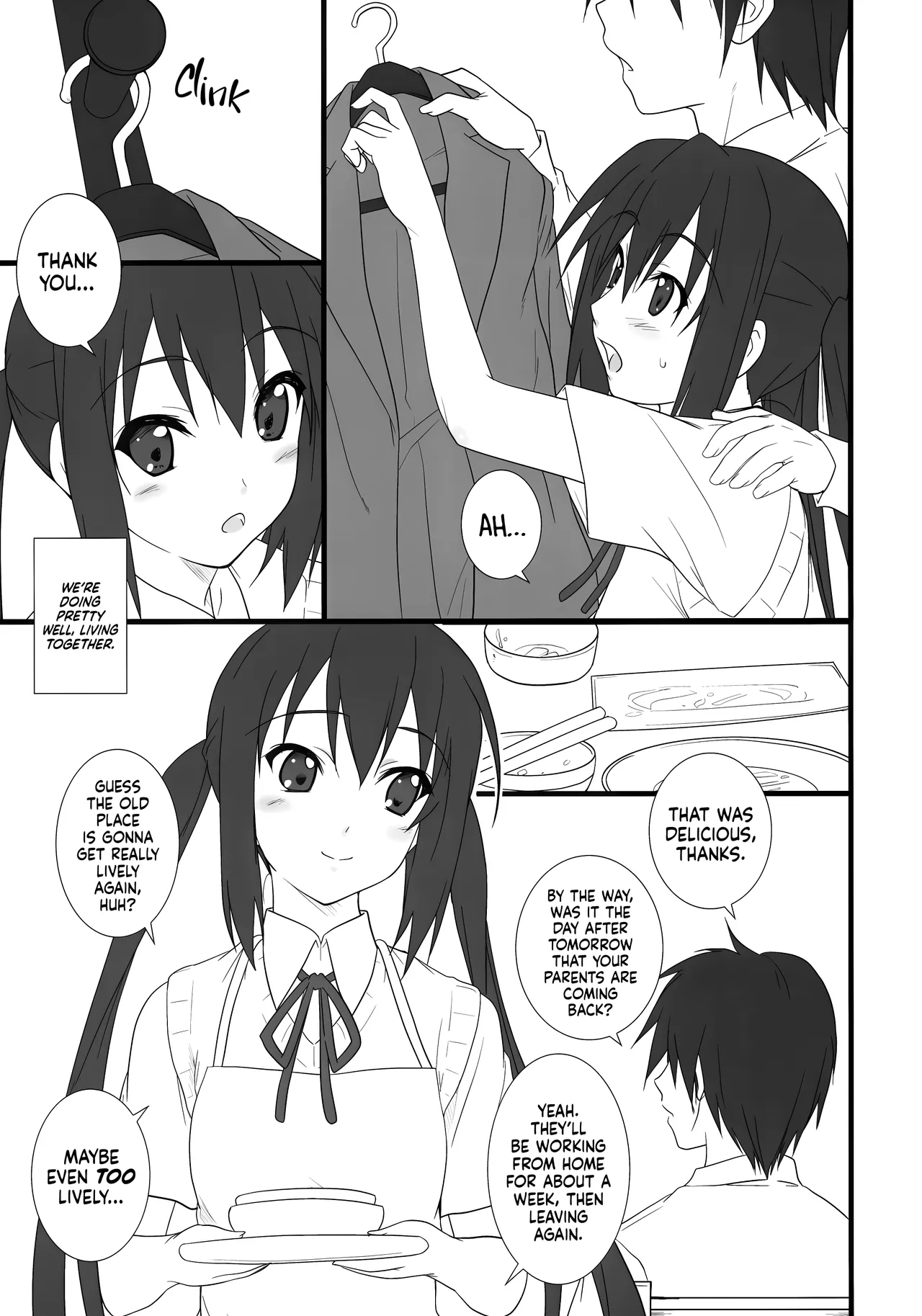 (C76) [Heaven's Gate (Andou Tomoya)] Neko Biyori -Nakano Azusa- ー Catty With a Chance of Love -Nakano Azusa- (K-ON!) [English] [head empty] image number 6