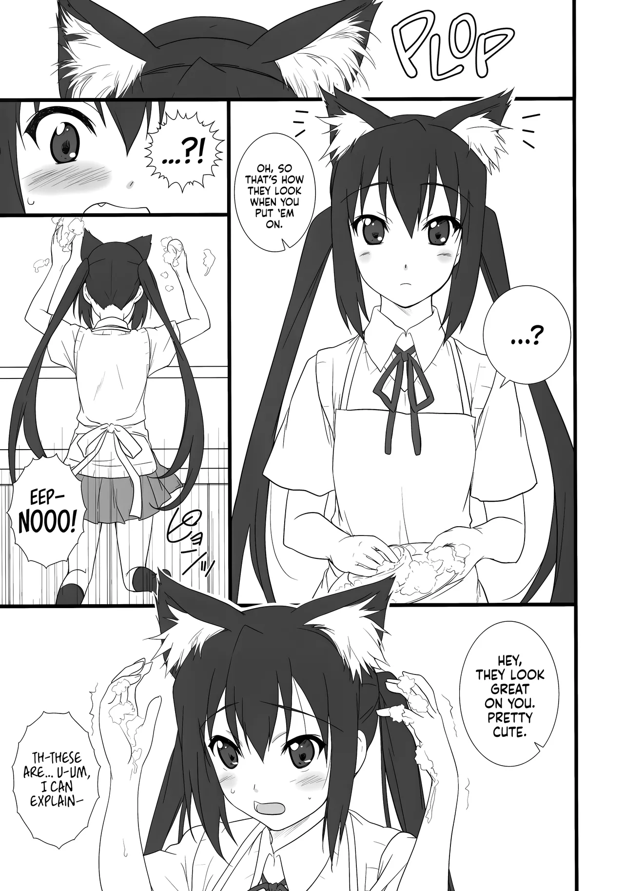 (C76) [Heaven's Gate (Andou Tomoya)] Neko Biyori -Nakano Azusa- ー Catty With a Chance of Love -Nakano Azusa- (K-ON!) [English] [head empty] image number 8