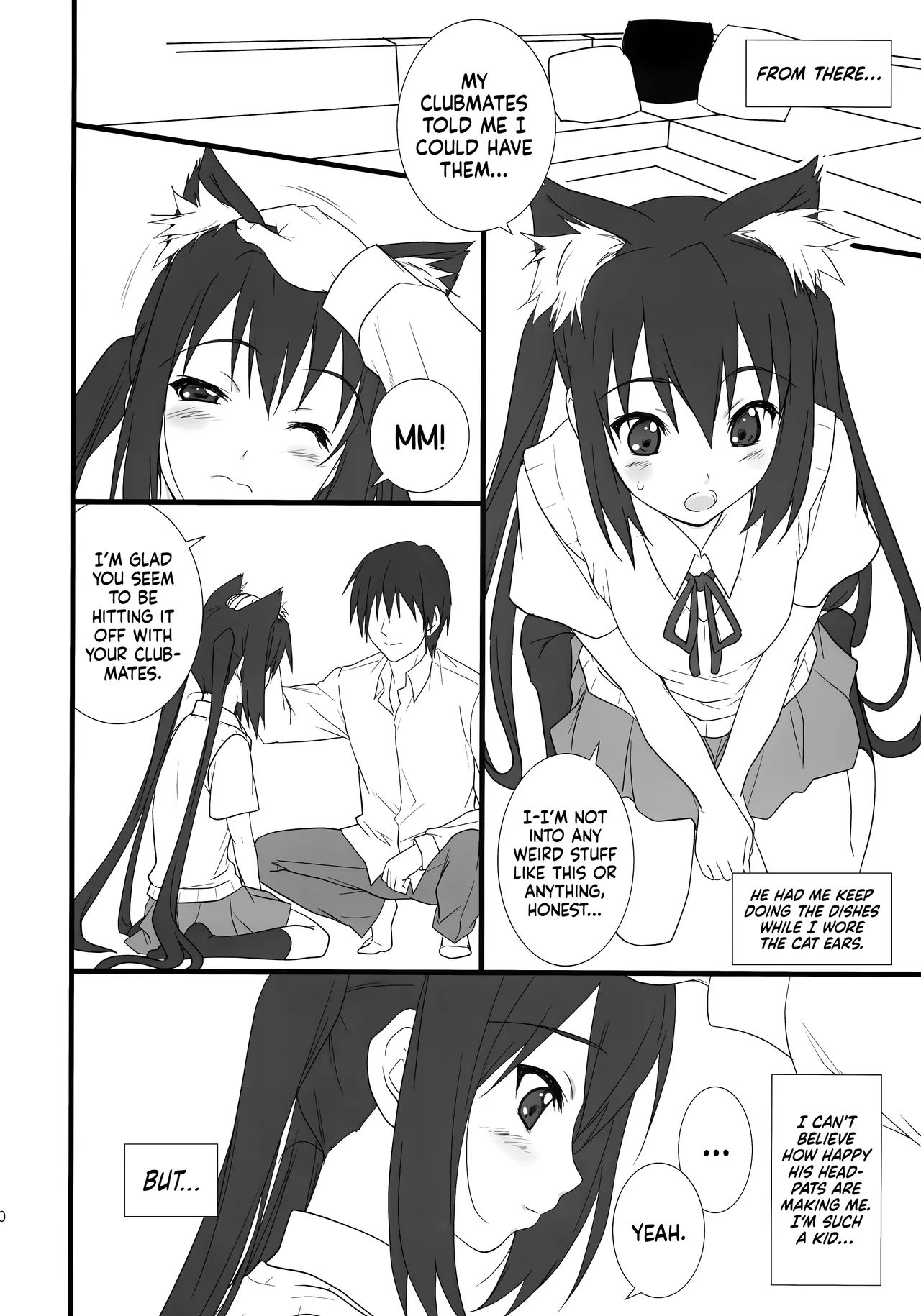 (C76) [Heaven's Gate (Andou Tomoya)] Neko Biyori -Nakano Azusa- ー Catty With a Chance of Love -Nakano Azusa- (K-ON!) [English] [head empty] image number 9