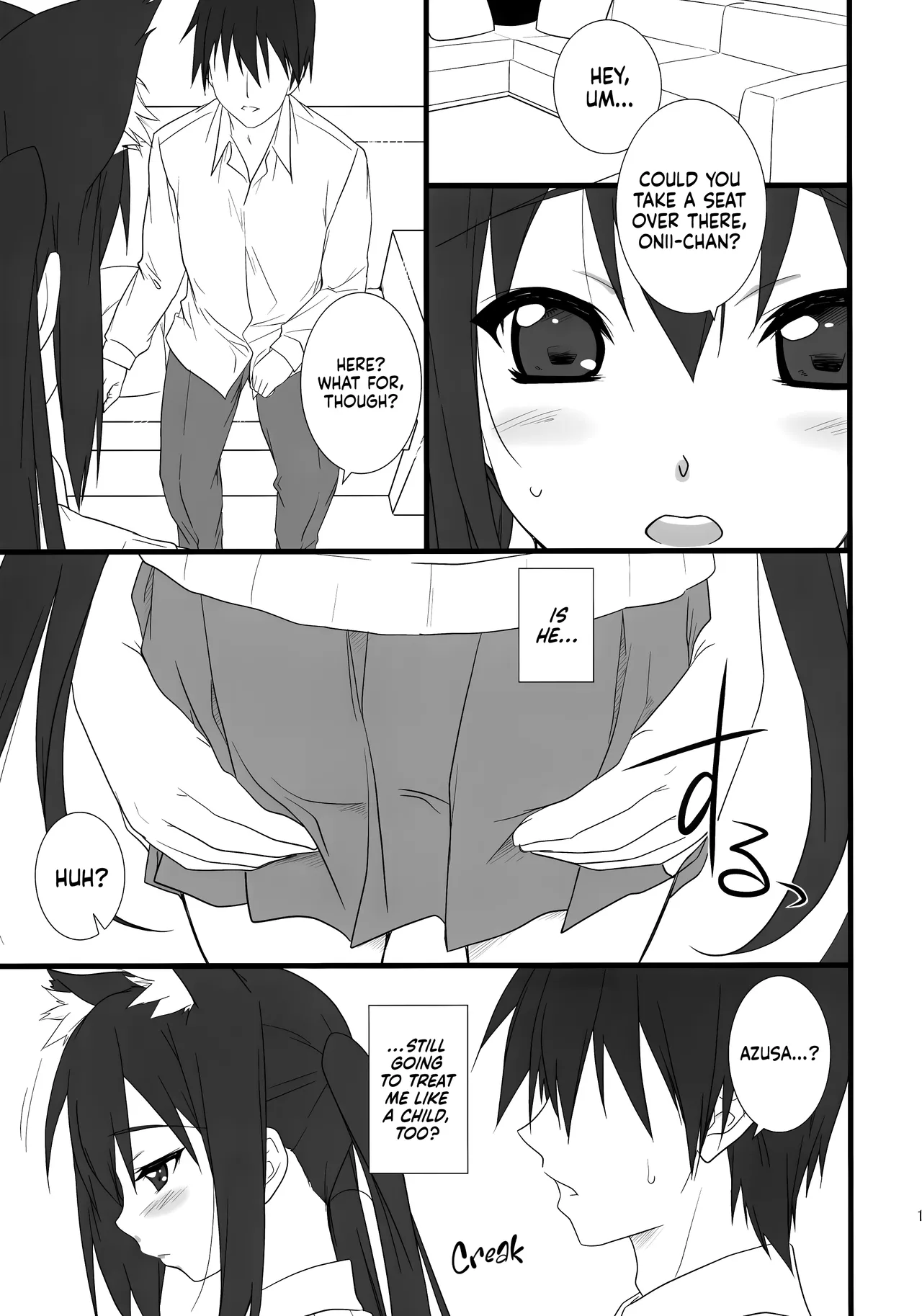 (C76) [Heaven's Gate (Andou Tomoya)] Neko Biyori -Nakano Azusa- ー Catty With a Chance of Love -Nakano Azusa- (K-ON!) [English] [head empty] image number 10