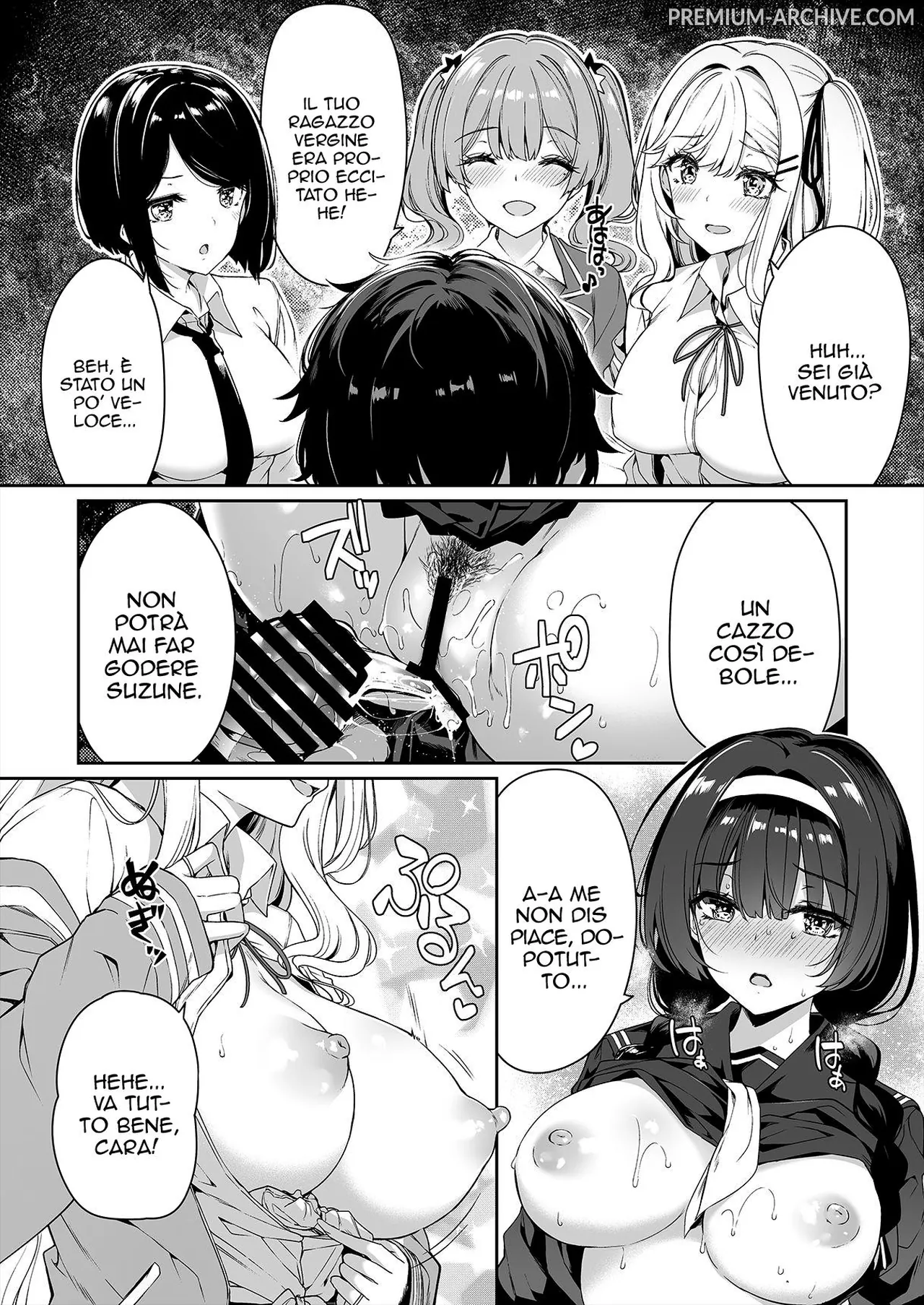 [Bottle Ship Bottler (Kazakura)] InCha Couple ga You Gal-tachi to SEX Training Suru Hanashi 1-3 | Scuola di sesso 1-3 [Italian] 图片编号 15