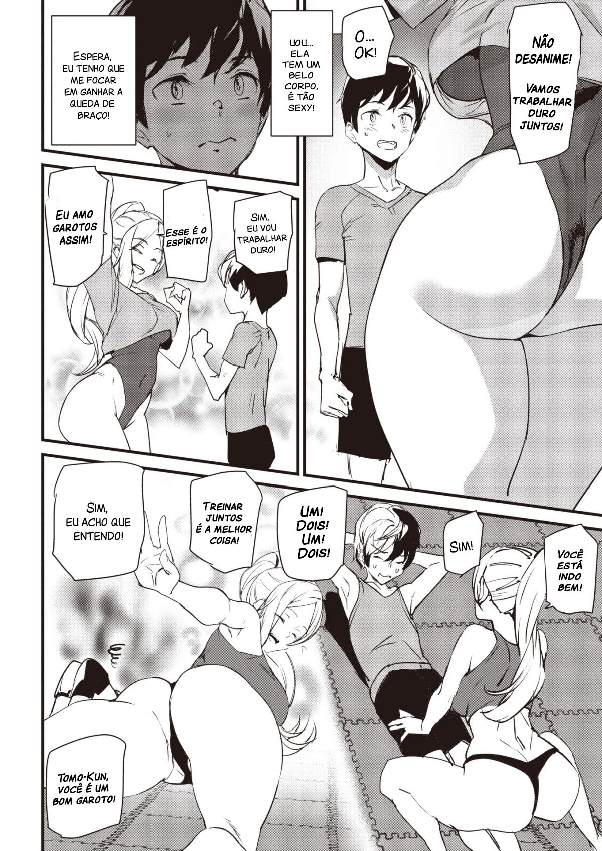 [Ashiomi Masato] Work Out! (COMIC Kairakuten 2020-09) [Portuguese-BR] [Hentai Season] [Digital] 图片编号 4