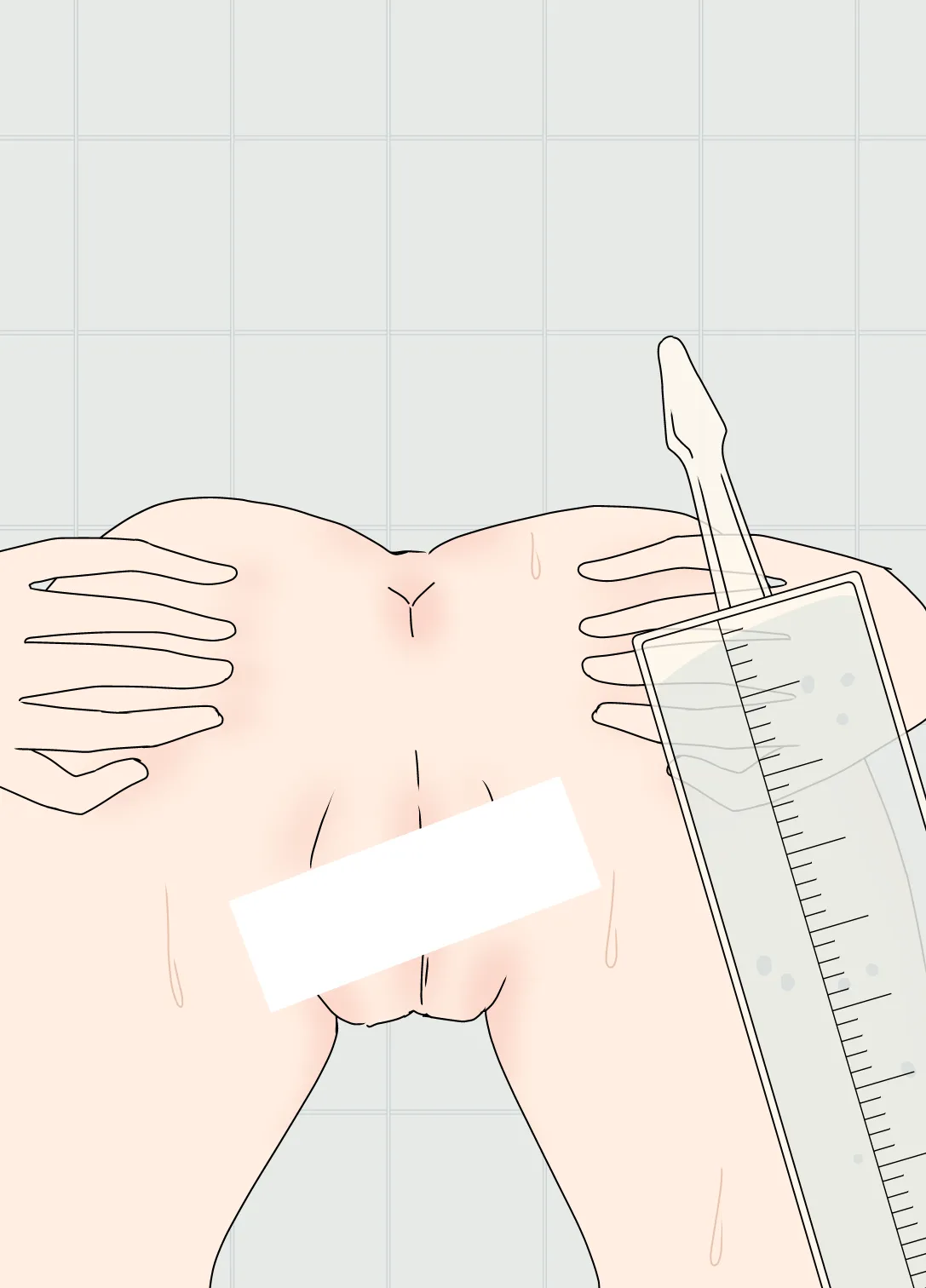 [oshirisukissa] Kenkyuu no Tame ni Kyousei Teki ni Hadaka ni Sarete Kanchou Sareta Shoujo image number 11