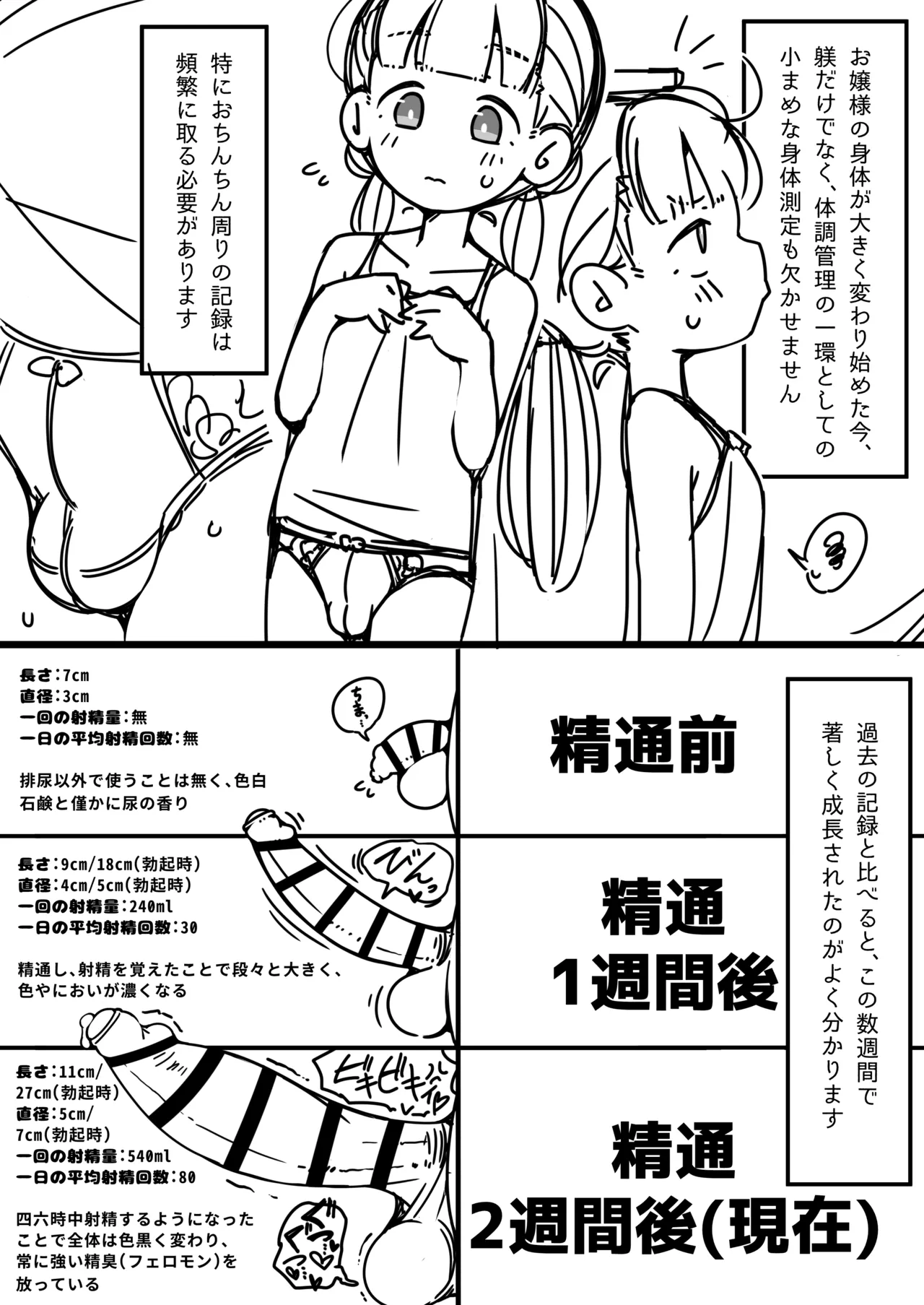 ふたなりロリお嬢様精通マンガ Bildnummer 15