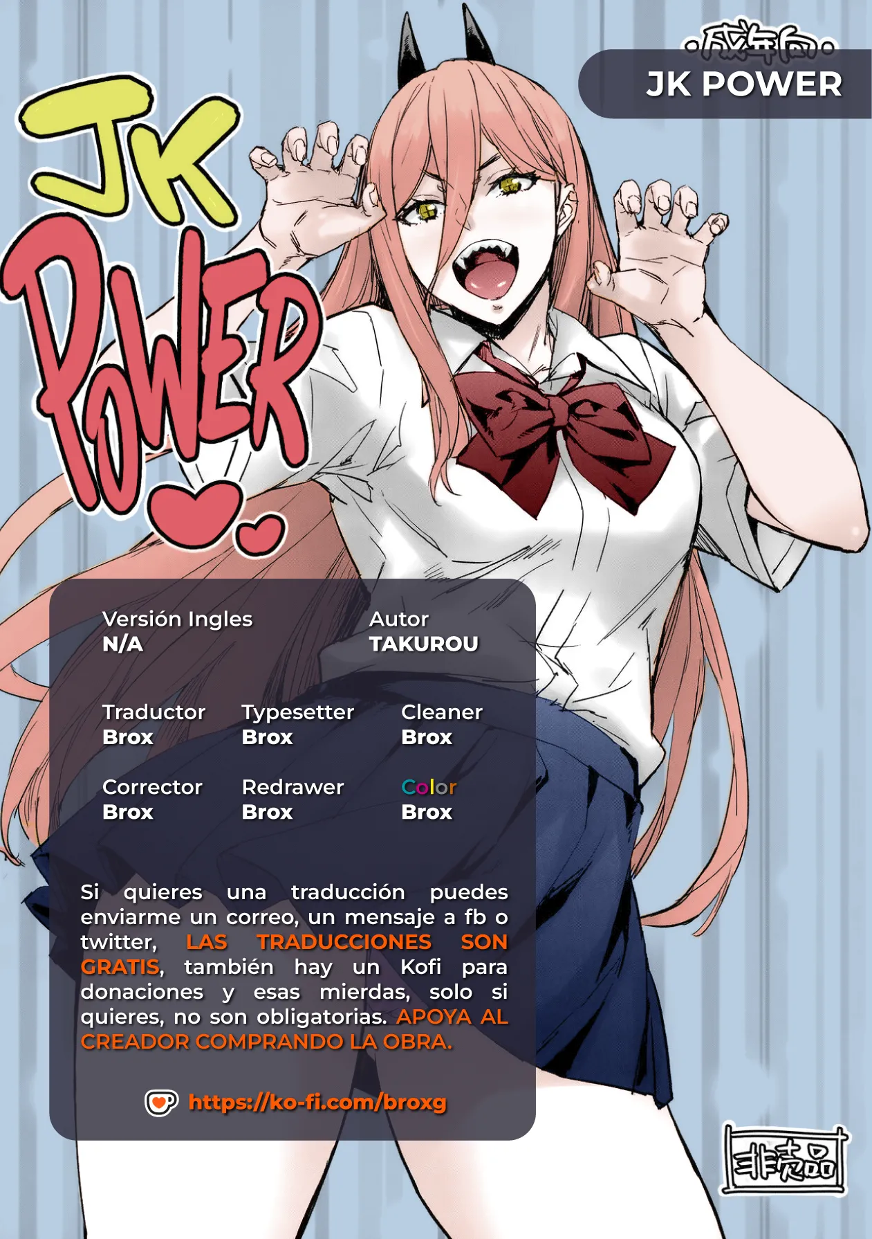 (C101) [Mix Fry (Takurou)] JK Power (Chainsaw Man) [Spanish] [Color] [NoReasonTranslations] 画像番号 1