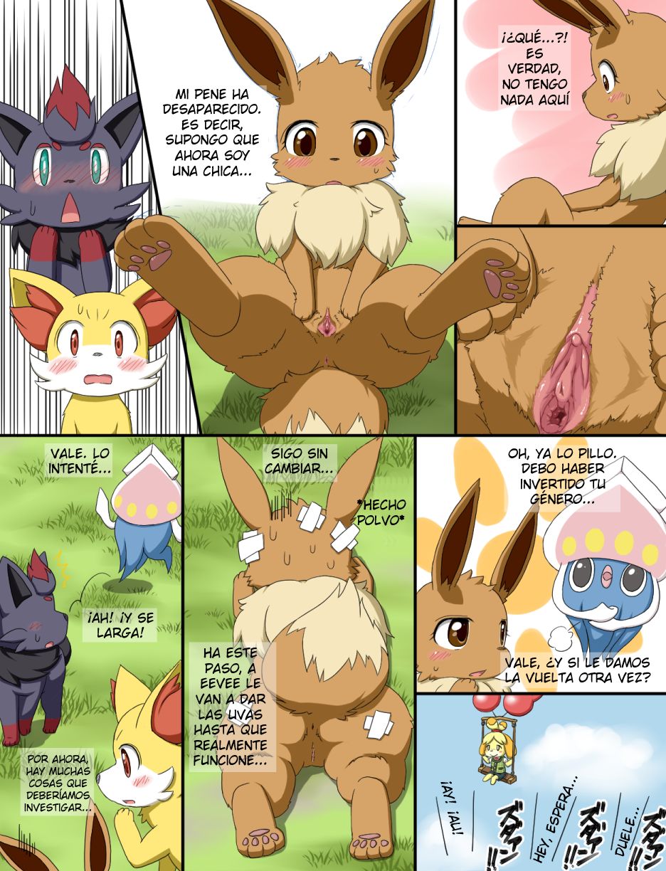 [Koori Nezumi] Nyotaika | Cambio de género (Pokémon) [Spanish] [Decensored] numero di immagine  3