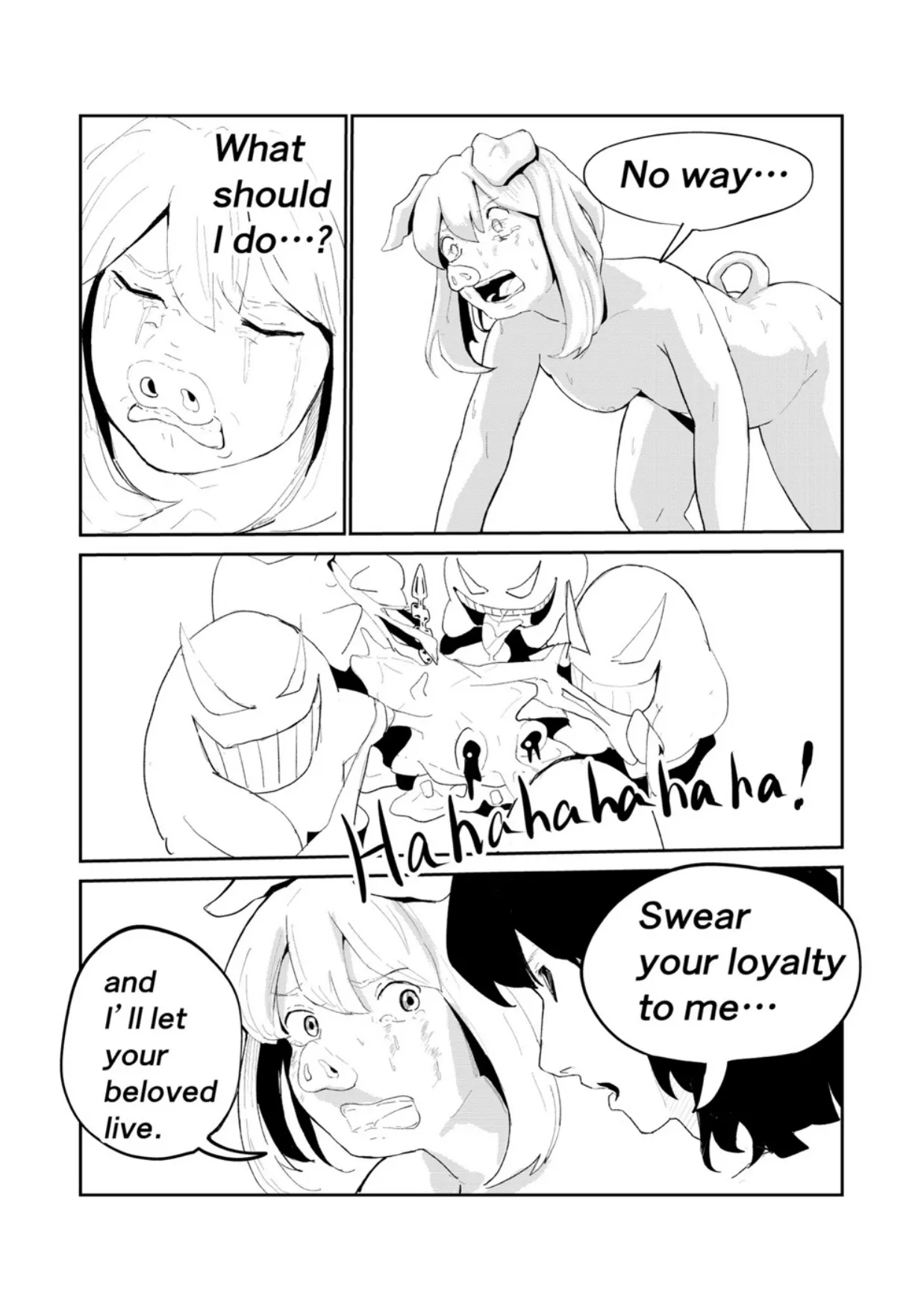 Englishキミは今日から豚魔族_第3話 画像番号 7