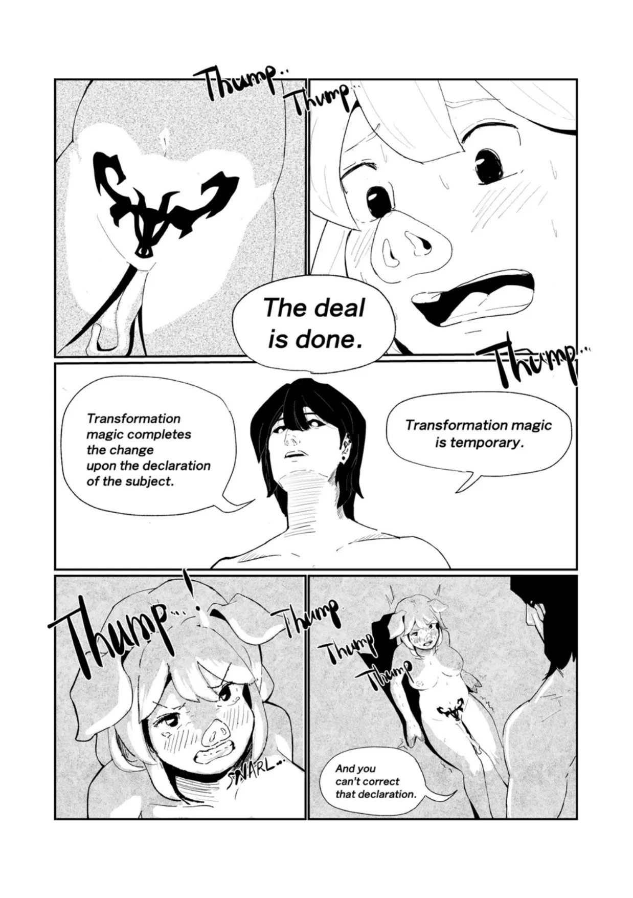 Englishキミは今日から豚魔族_第3話 画像番号 11