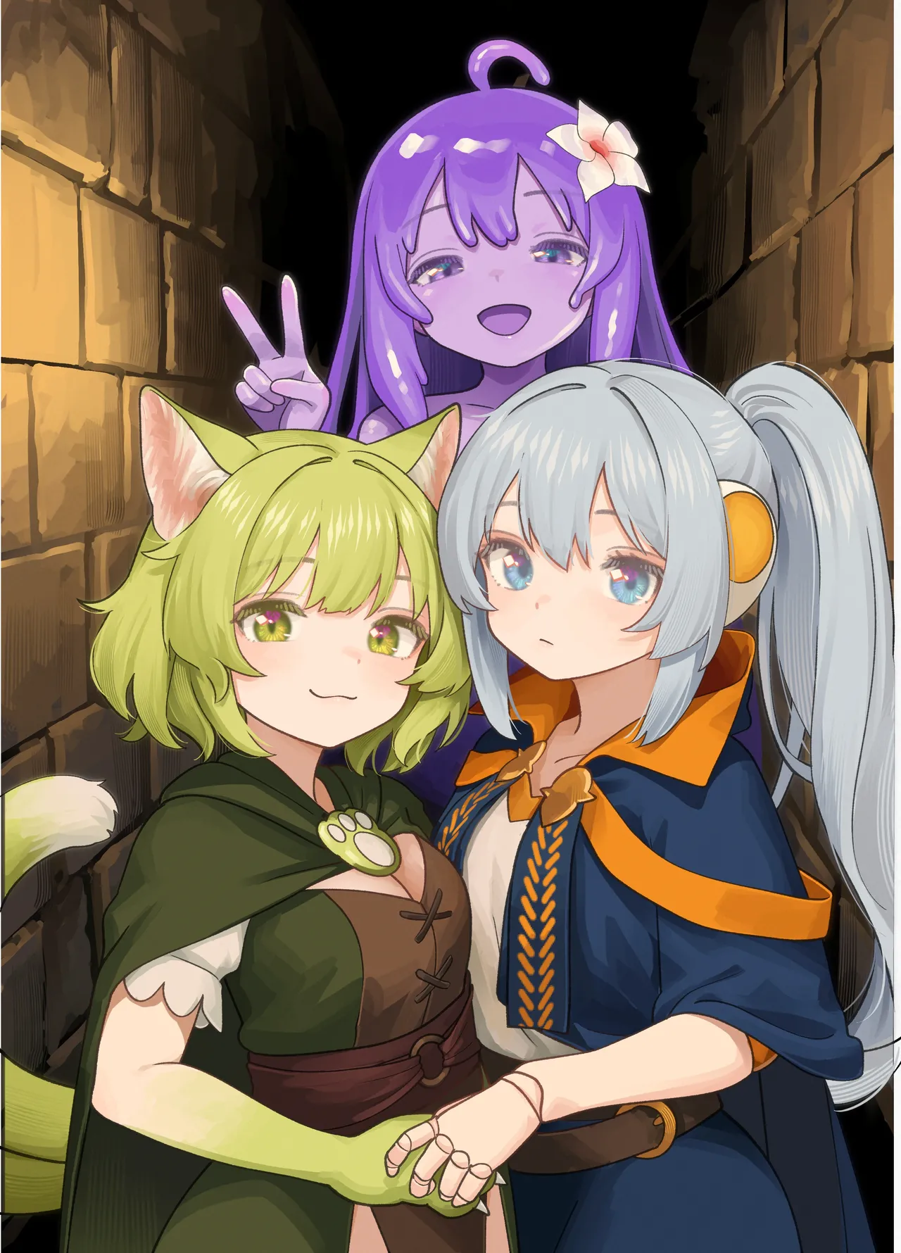 [Milking Dam (Milking, Welt)] Maou ga Taosareta node Tank Kyoudai to Kenshi o Mamono Musume ni Kaechaimasu! | 魔王被打败了所以把魔法使、精灵使和勇者的师傅都变成魔物娘！ [Chinese] [梅水瓶汉化] [Digital] 이미지 번호 2