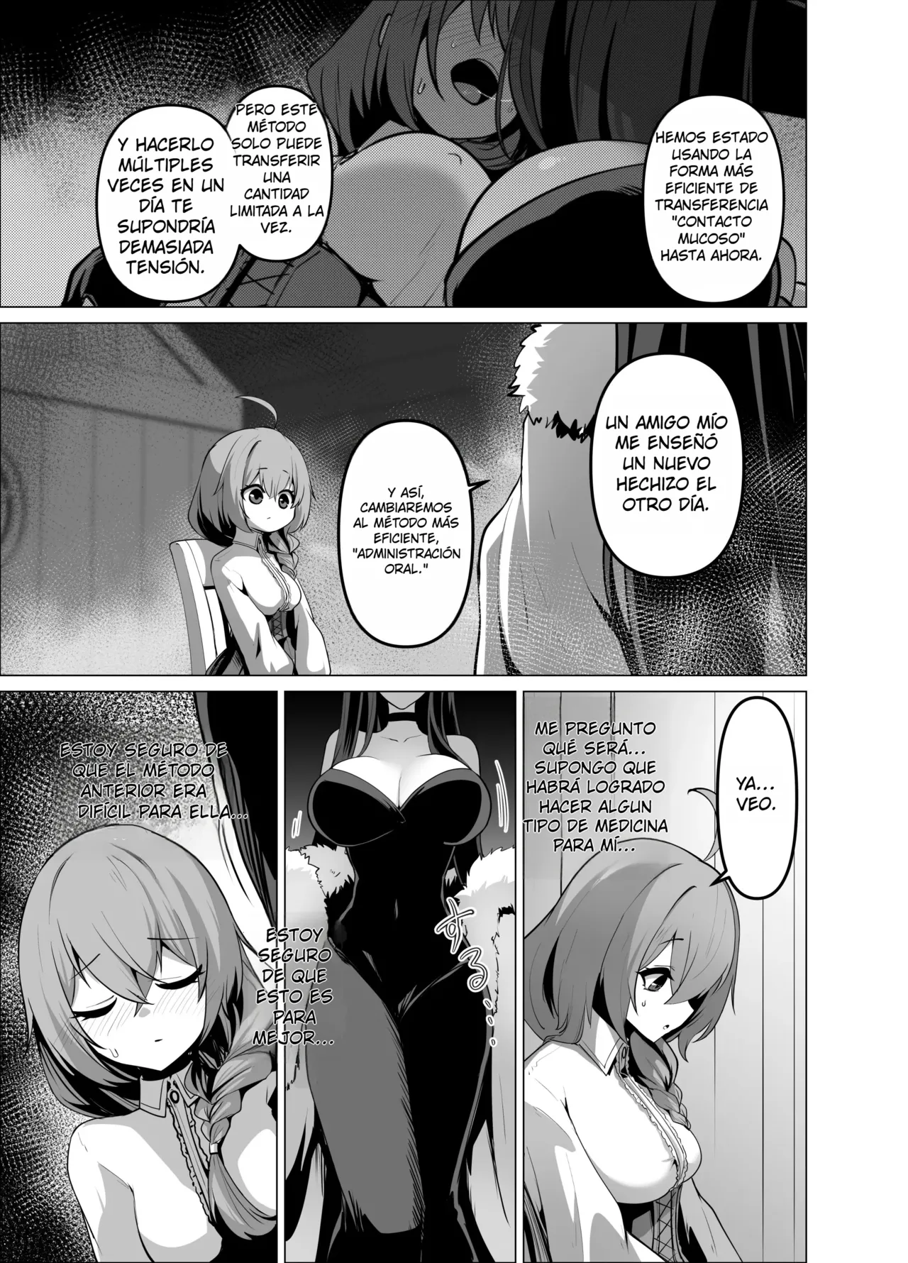 [HASHIOKI (Otemoto)] Oshishou-sama, Se~shi o Kudasai｜Maestra, Por Favor Concé~deme Tu Maná {Spanish} {EbisuTraslade - Winder} image number 17