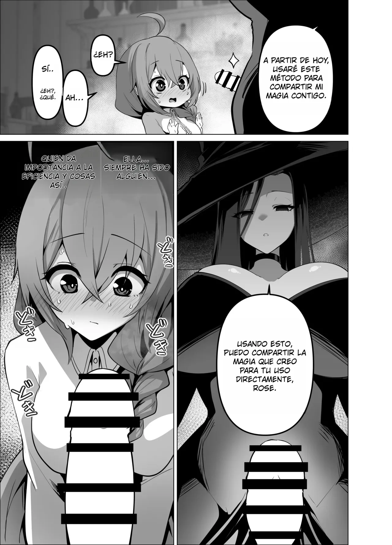 [HASHIOKI (Otemoto)] Oshishou-sama, Se~shi o Kudasai｜Maestra, Por Favor Concé~deme Tu Maná {Spanish} {EbisuTraslade - Winder} image number 19