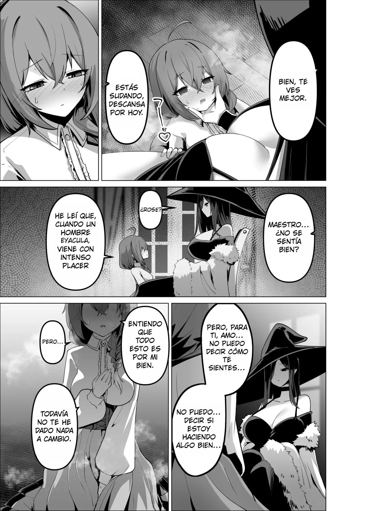 [HASHIOKI (Otemoto)] Oshishou-sama, Se~shi o Kudasai｜Maestra, Por Favor Concé~deme Tu Maná {Spanish} {EbisuTraslade - Winder} image number 29