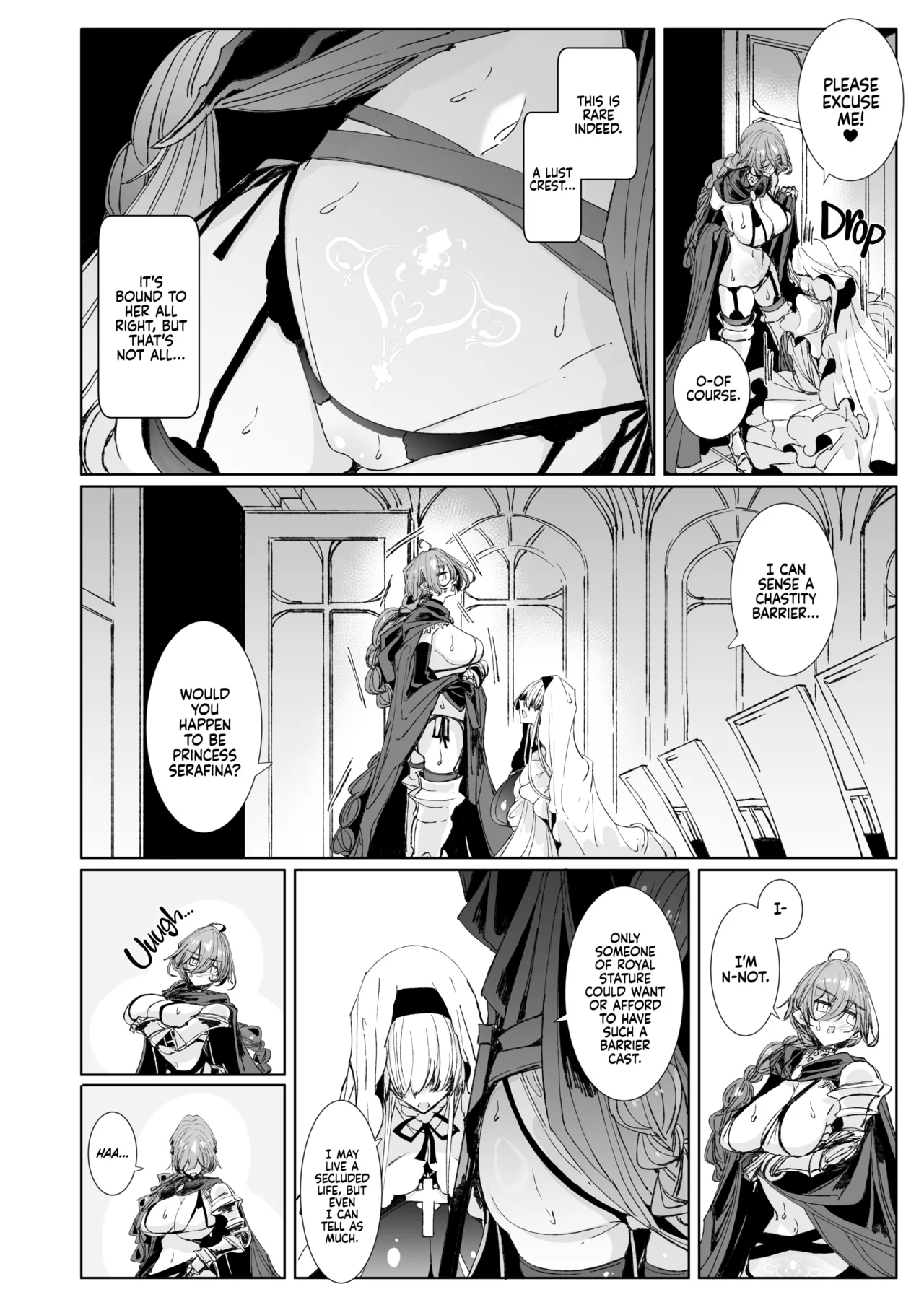 [Metronauts (Tsumetoro)] The Marked Oblivious Princess Knight and the Succubus Sister's All-You-Can-Eat Lesbian Oil Massage [2D Market] [English] image number 5