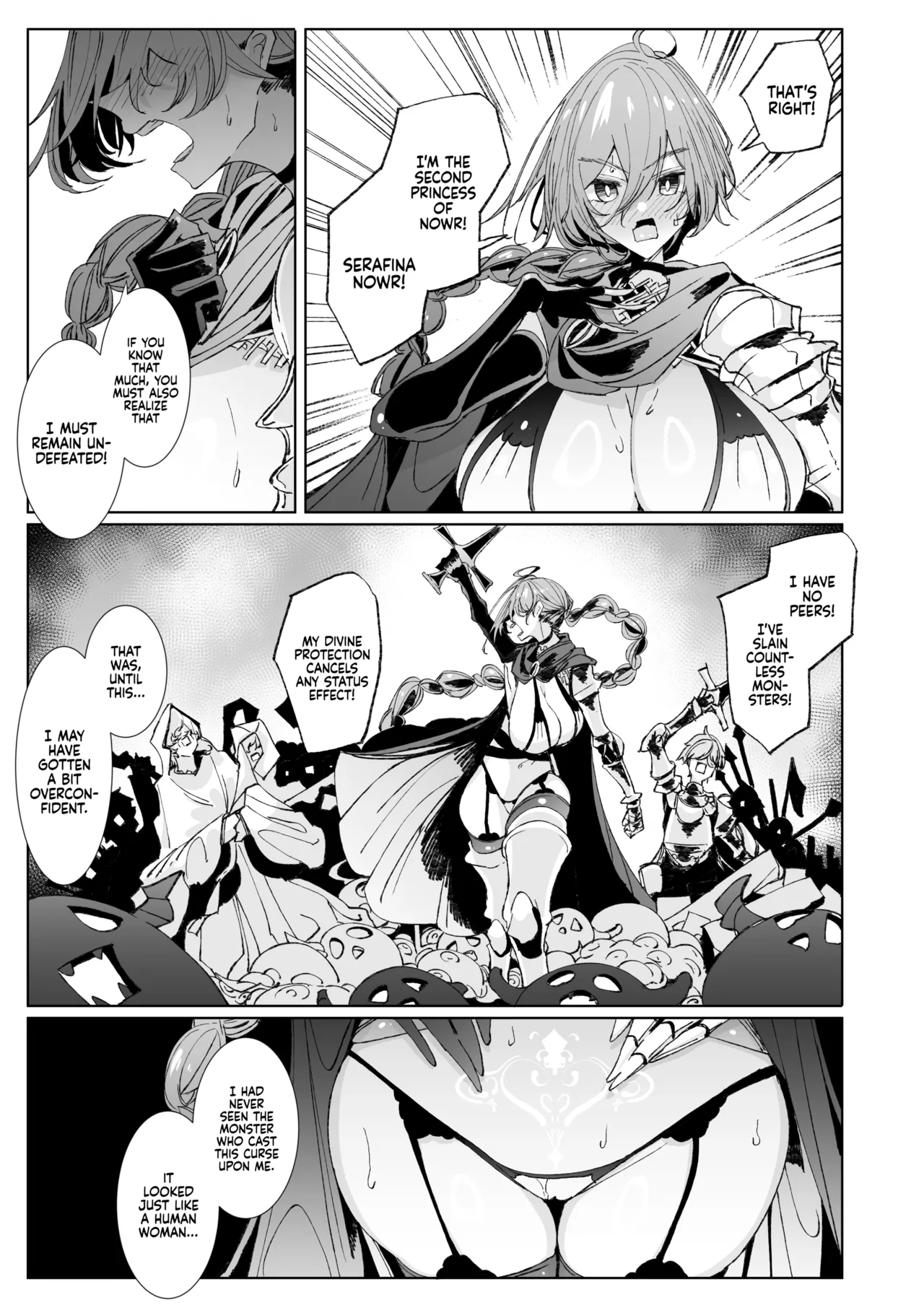 [Metronauts (Tsumetoro)] The Marked Oblivious Princess Knight and the Succubus Sister's All-You-Can-Eat Lesbian Oil Massage [2D Market] [English] image number 6