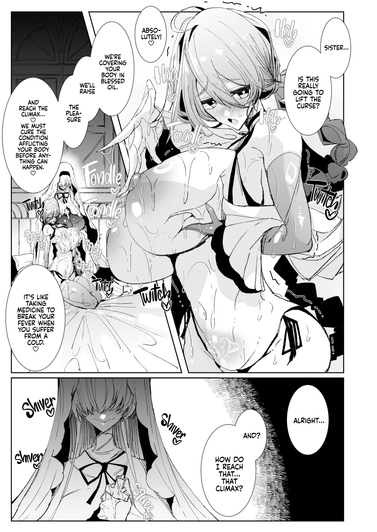 [Metronauts (Tsumetoro)] The Marked Oblivious Princess Knight and the Succubus Sister's All-You-Can-Eat Lesbian Oil Massage [2D Market] [English] image number 18