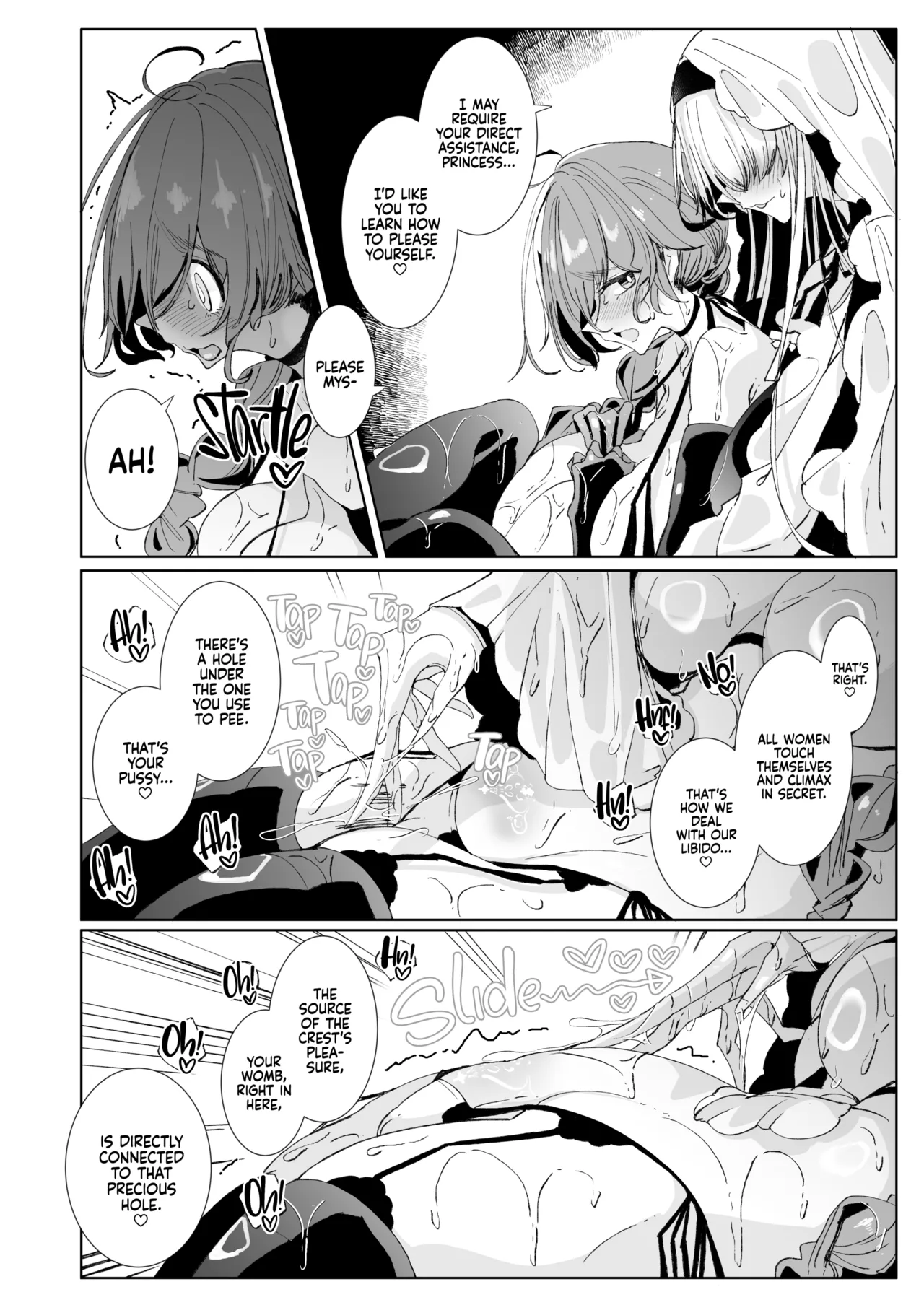 [Metronauts (Tsumetoro)] The Marked Oblivious Princess Knight and the Succubus Sister's All-You-Can-Eat Lesbian Oil Massage [2D Market] [English] image number 23