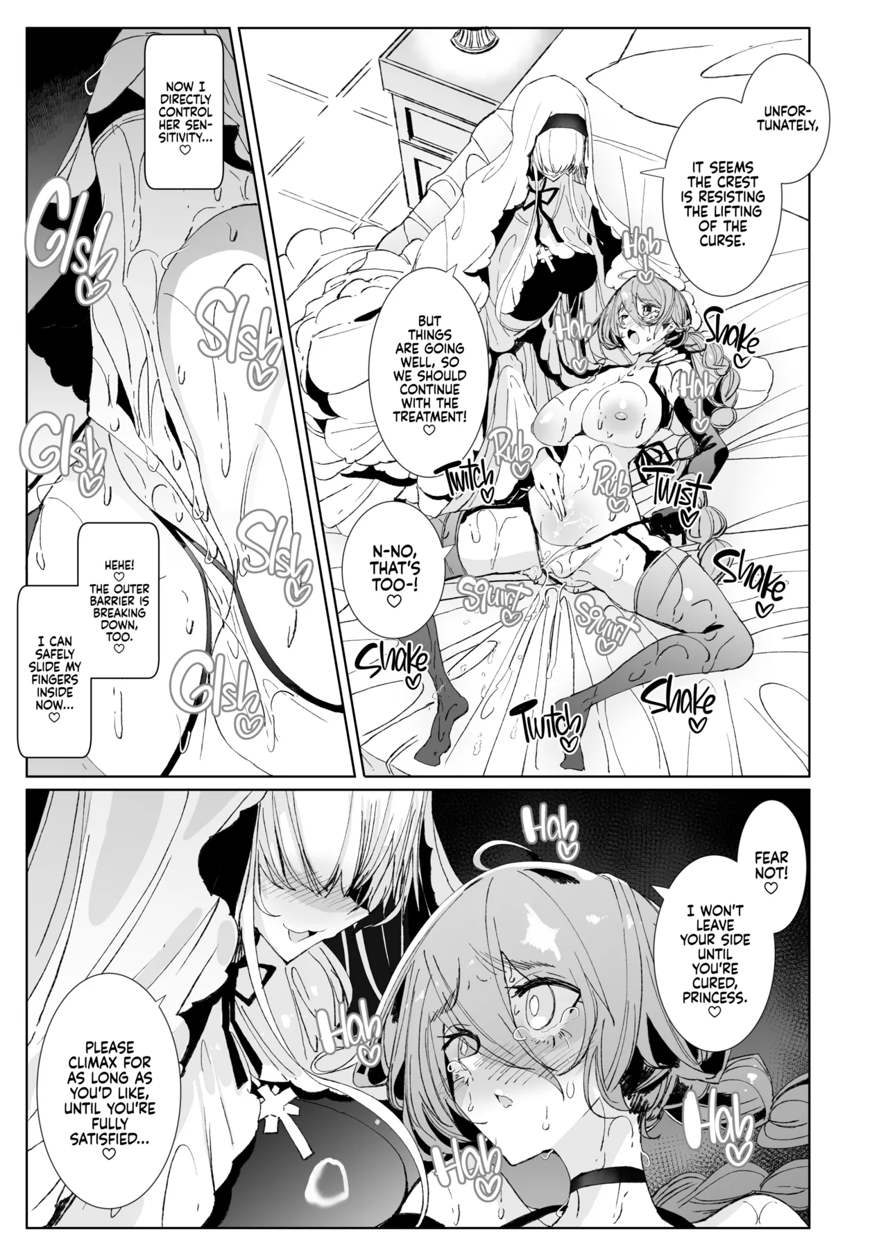 [Metronauts (Tsumetoro)] The Marked Oblivious Princess Knight and the Succubus Sister's All-You-Can-Eat Lesbian Oil Massage [2D Market] [English] image number 36