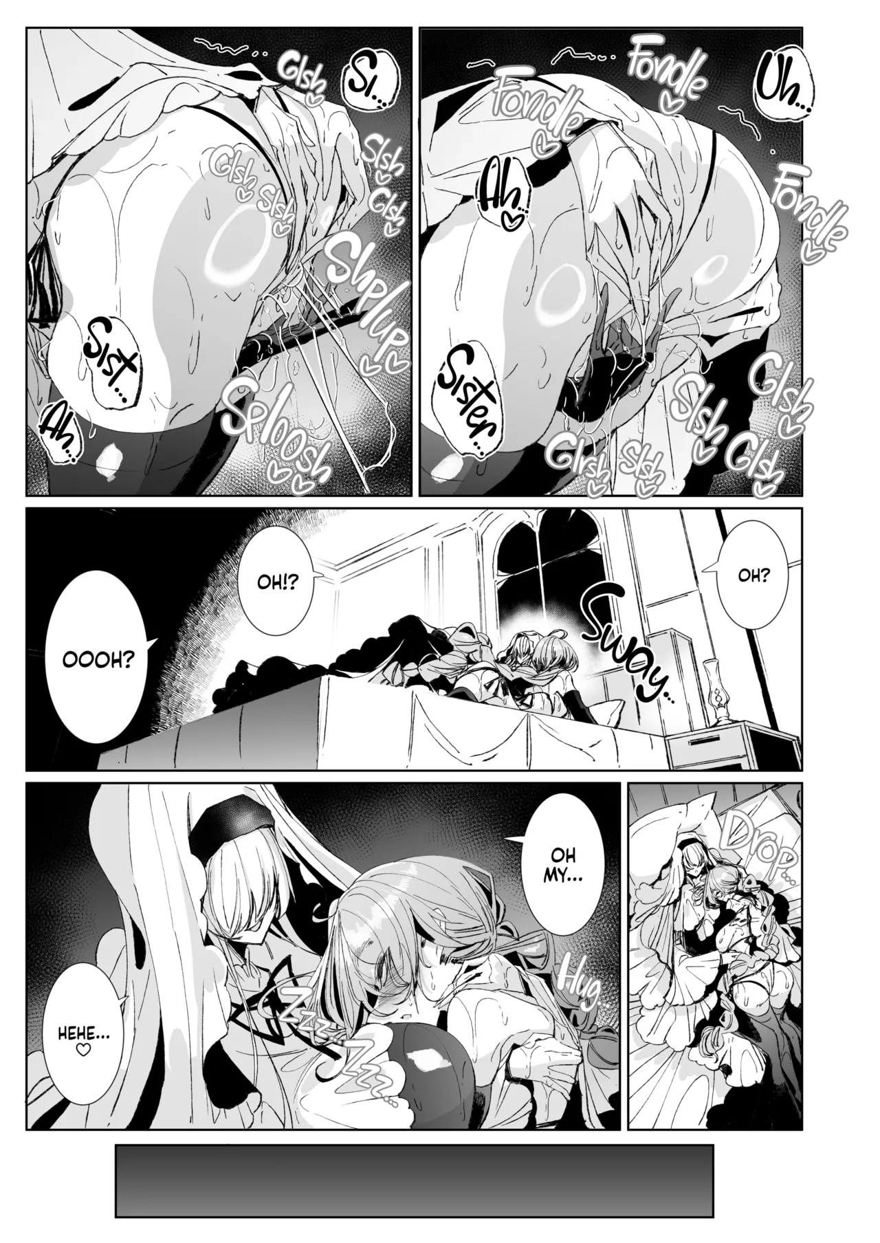 [Metronauts (Tsumetoro)] The Marked Oblivious Princess Knight and the Succubus Sister's All-You-Can-Eat Lesbian Oil Massage [2D Market] [English] image number 48