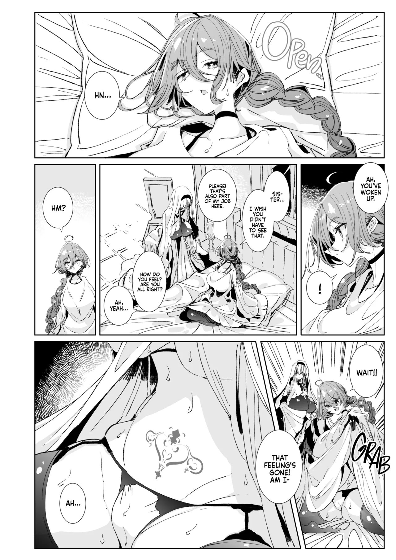 [Metronauts (Tsumetoro)] The Marked Oblivious Princess Knight and the Succubus Sister's All-You-Can-Eat Lesbian Oil Massage [2D Market] [English] image number 49