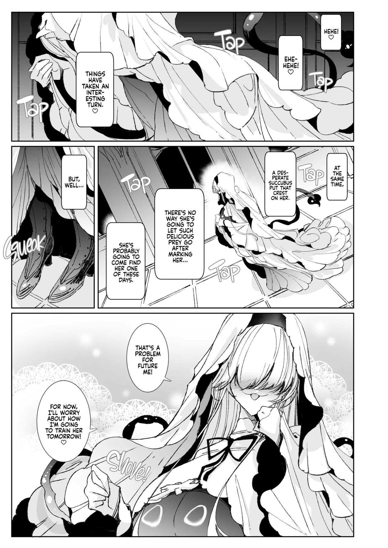 [Metronauts (Tsumetoro)] The Marked Oblivious Princess Knight and the Succubus Sister's All-You-Can-Eat Lesbian Oil Massage [2D Market] [English] image number 52