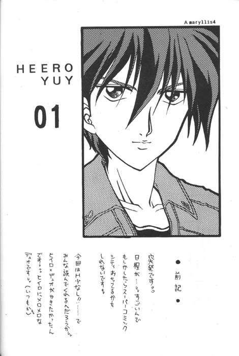 [Youkai Club (Hazuki Younosuke)] Amaryllis (Gundam Wing) 图片编号 2