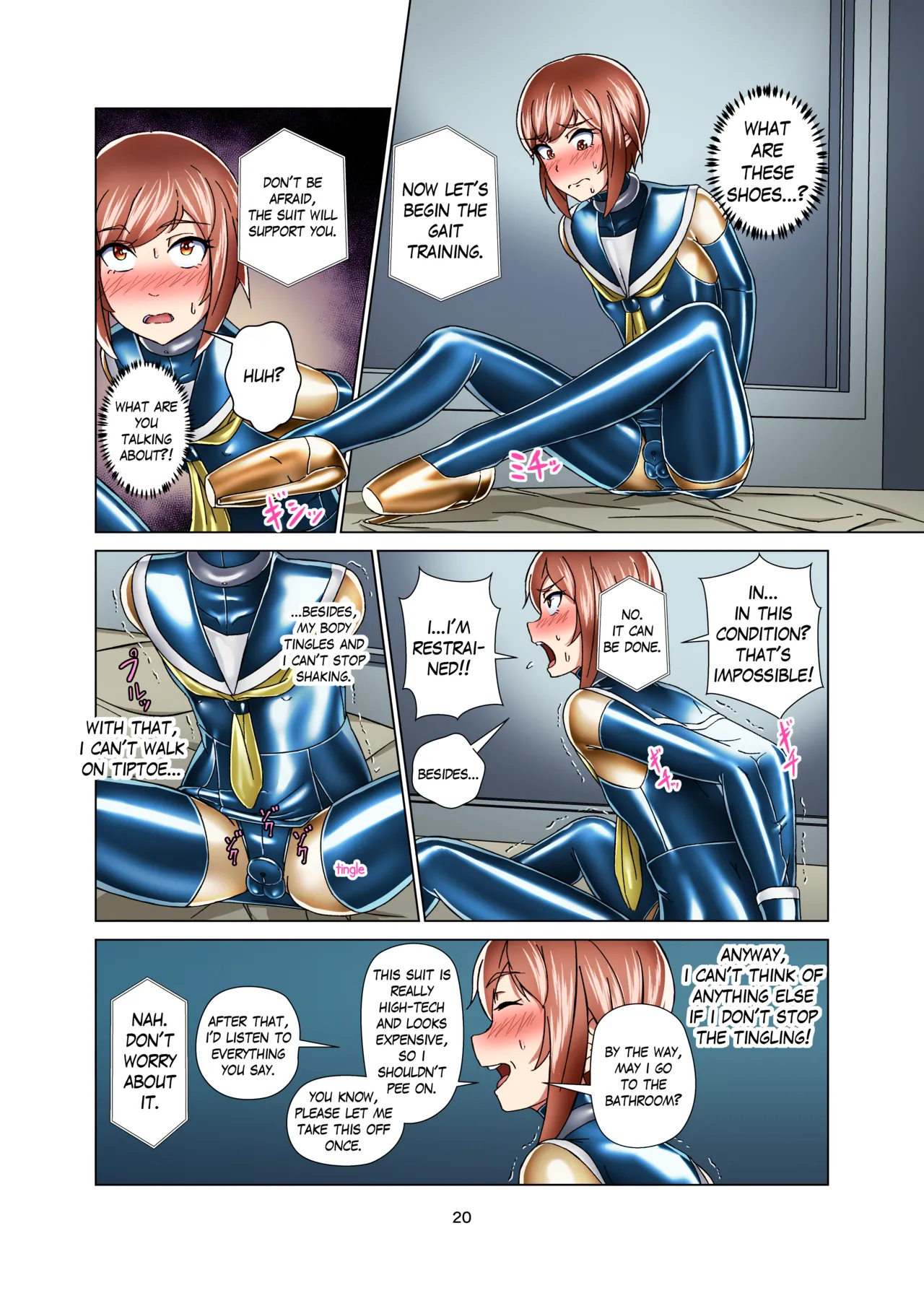 [Gumigumi Gou (Gumi11-gou)] Kimi Senyou Kousoku Kyousei Mesuiki Suit | Extreme Bondage and MESUIKI Costume Test with YOU [English] {Hen_Colorist} [Decensored] [Colorized] [Digital] 画像番号 20