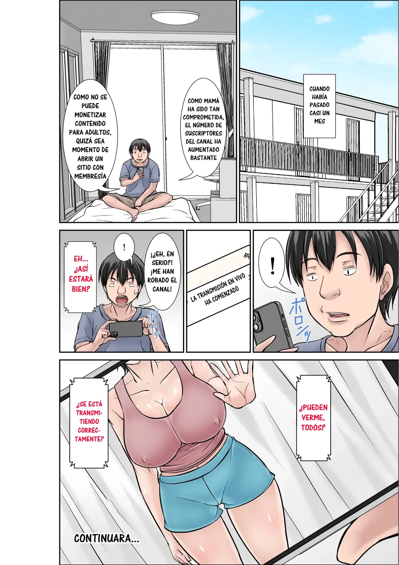 [Hoyoyodou] Kora! Anta Hahaoya o Kudoite Nani Shiyoutte Iu no! 〜Katsuo Hitorigurashi Hen〜 Sono 1｜¡Oye! ¿Qué Pretendes Seduciendo a Tu Madre？~La Vida en Solitario de Katsuo~ [Spanish] [RYU-SHINS] image number 50