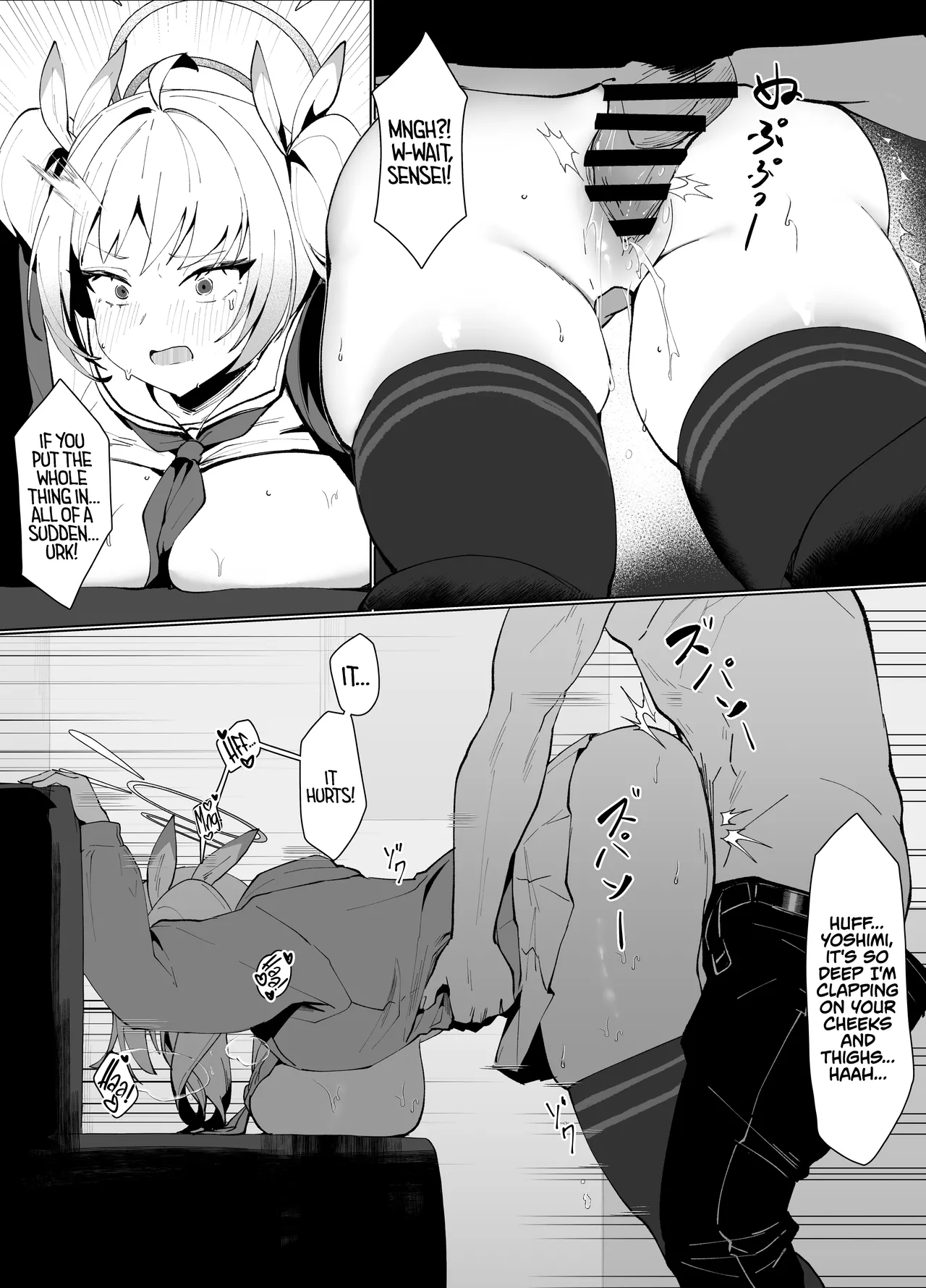 [POTATO BOMB (Chochomi)] Watashi no Do-Mazo Uraaka Onna Saori-chan | Miss S(aori), My M(aso) E-Thot Sweetheart (Blue Archive) [English] [TheWhiteLine + head empty] [Digital] image number 32