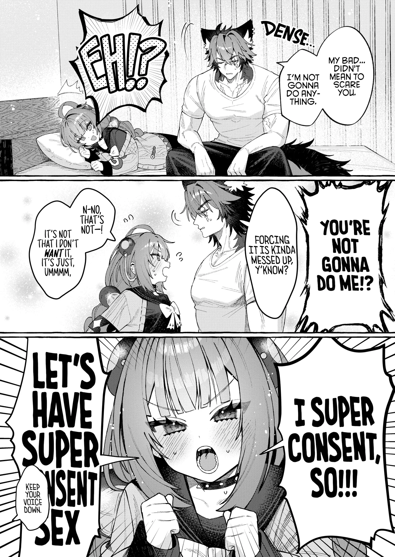 [Shibire na Memai (Edajima Denki)] Inu wa wan, Tanuki wa? | Dog Goes Woof, Tanuki Goes...? (Zenless Zone Zero) [English] [Digital] 画像番号 4