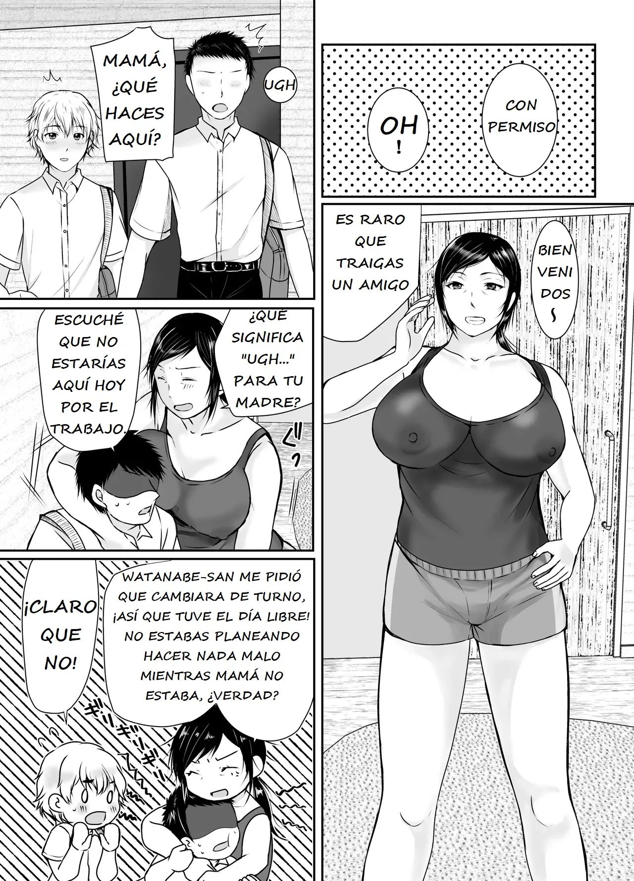 [Popotto Denki Ichigouten] Boku dake ga Shitteru Tomodachi no Hahaoya | Solo yo conozco ese lado de la madre de mi amigo [Spanish] 画像番号 3