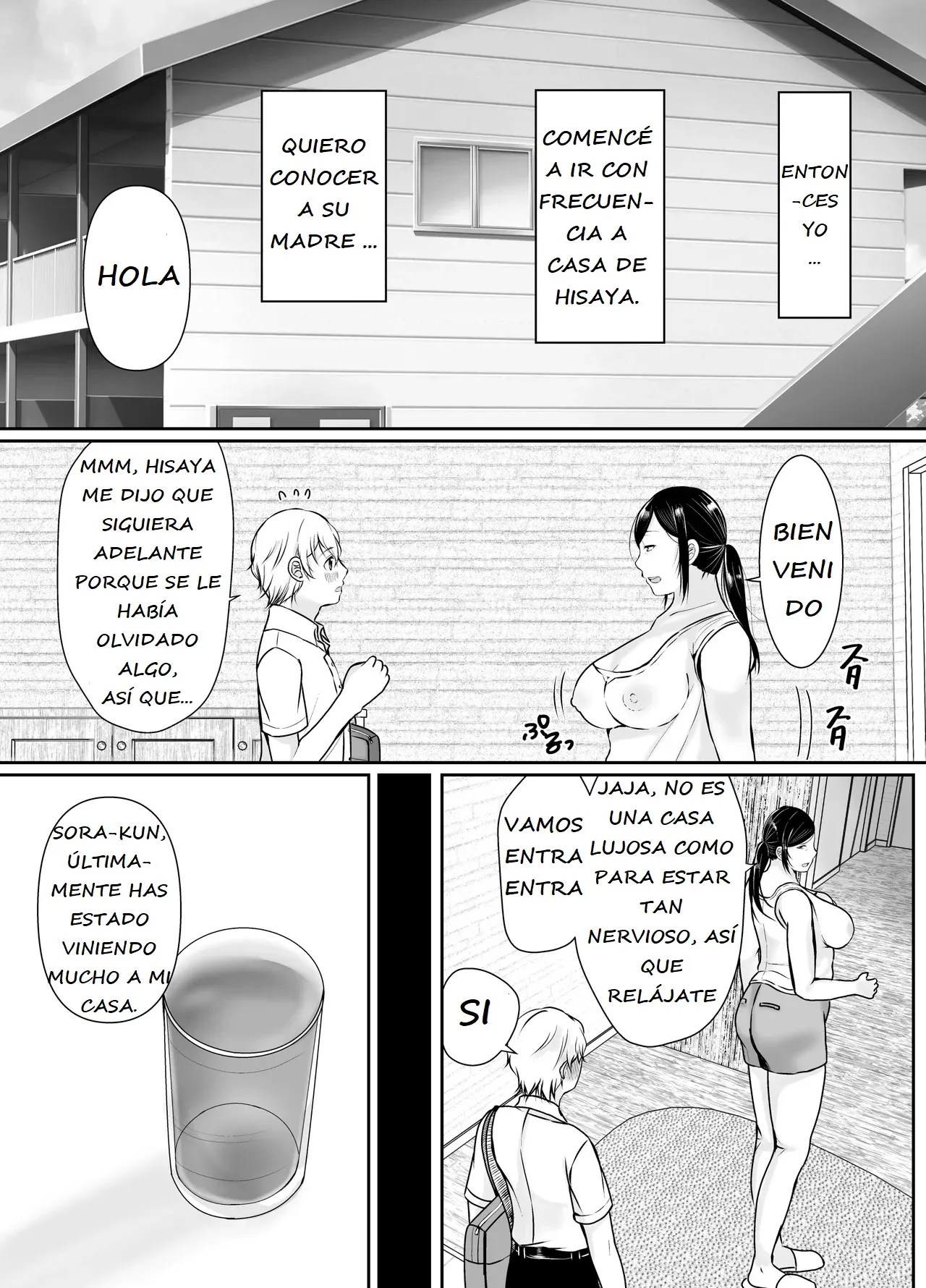 [Popotto Denki Ichigouten] Boku dake ga Shitteru Tomodachi no Hahaoya | Solo yo conozco ese lado de la madre de mi amigo [Spanish] 画像番号 8