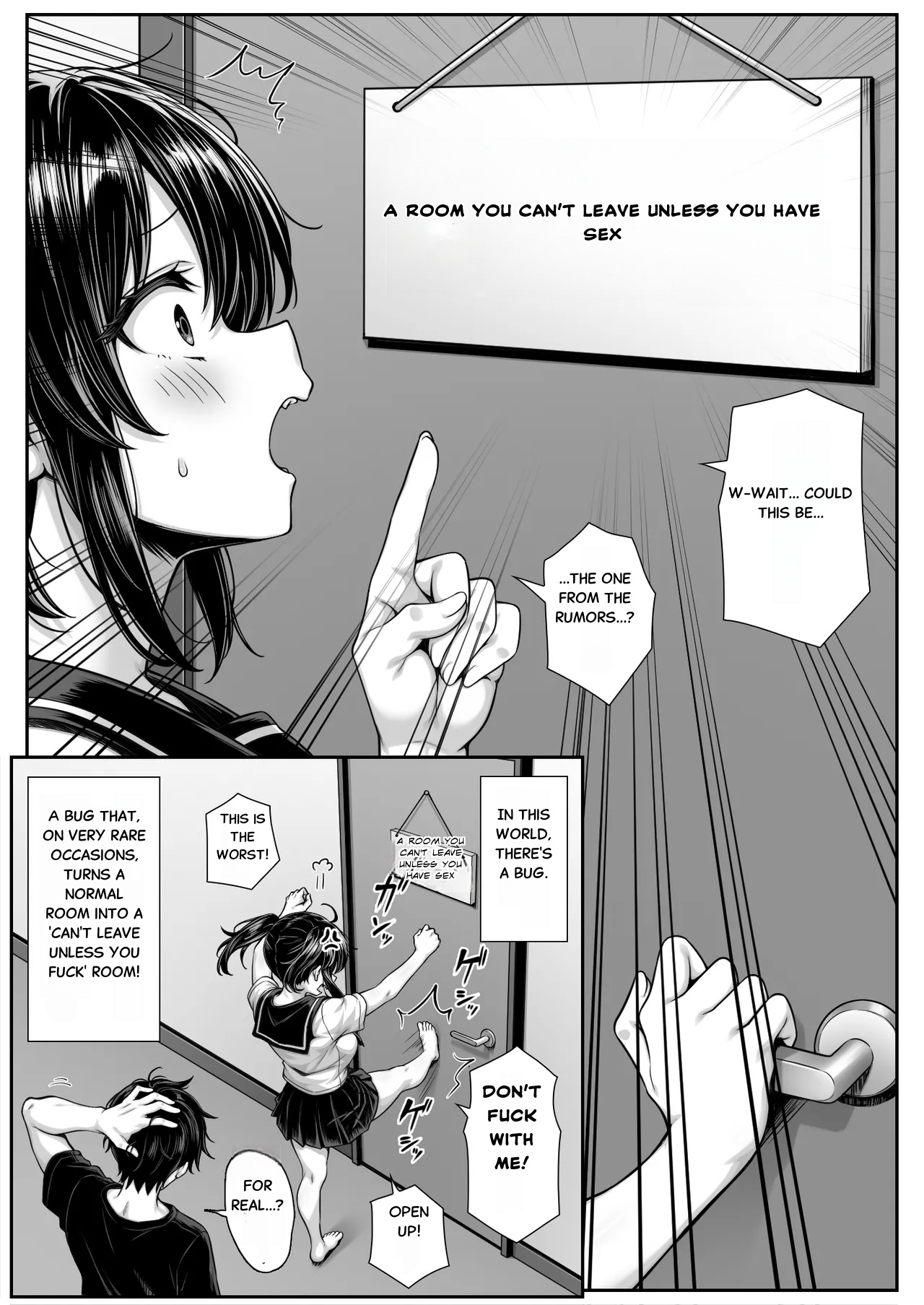 [Jirukke no Ooi Zakuro (Kiryuji Ryuji)] Asa Okitara Ore no Heya ga Sex shinai to Derarenai Heya ni Natteita [English] 图片编号 3