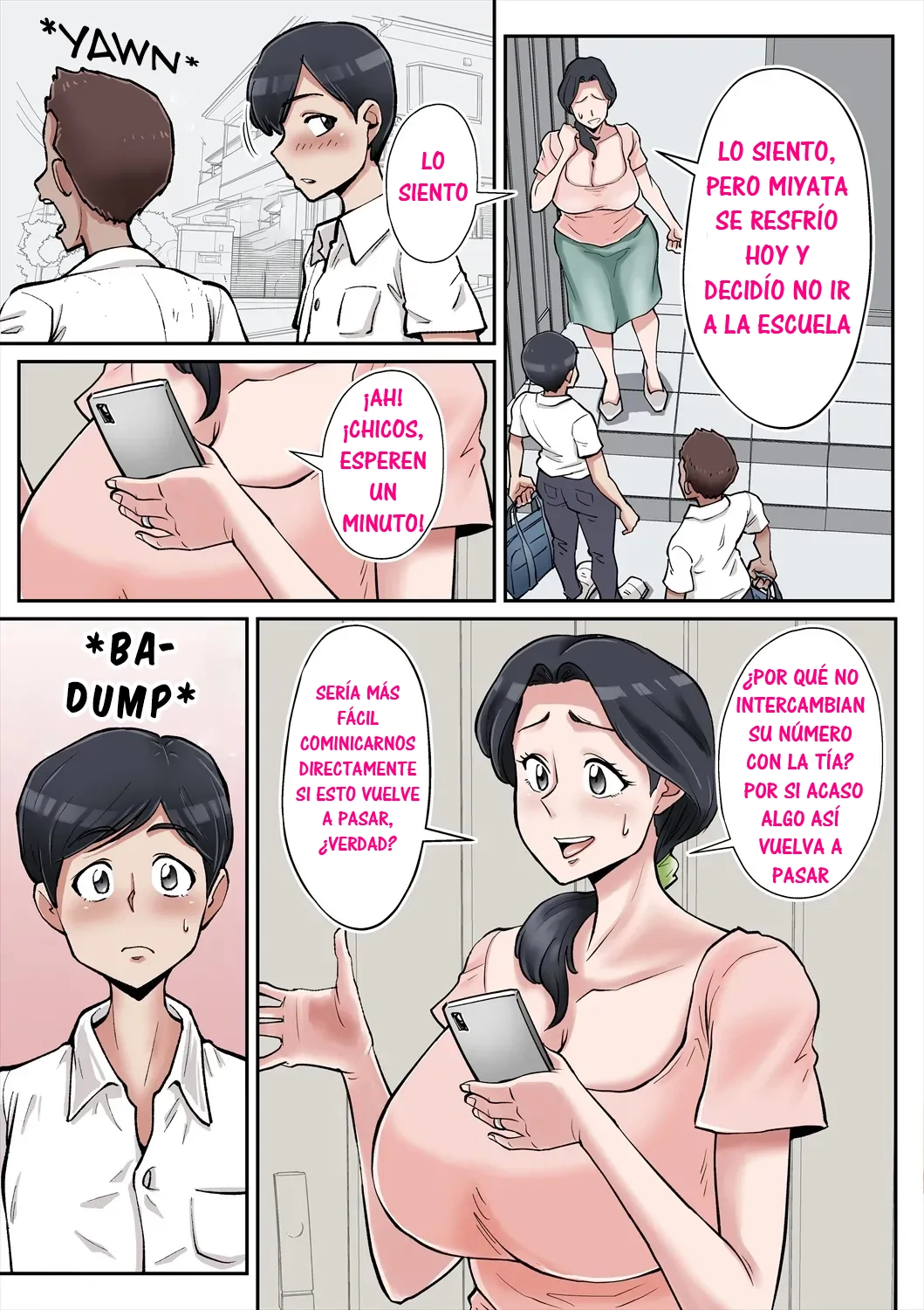 [Souboukin (Nobishiro)] Ore mo Miyata no Okaa-san Suki datta no ni!｜¡¡Yo También Quiero Tener Sexo con La Madre de Mayata!! [Spanish] [RYU-SHINS] numero di immagine  4