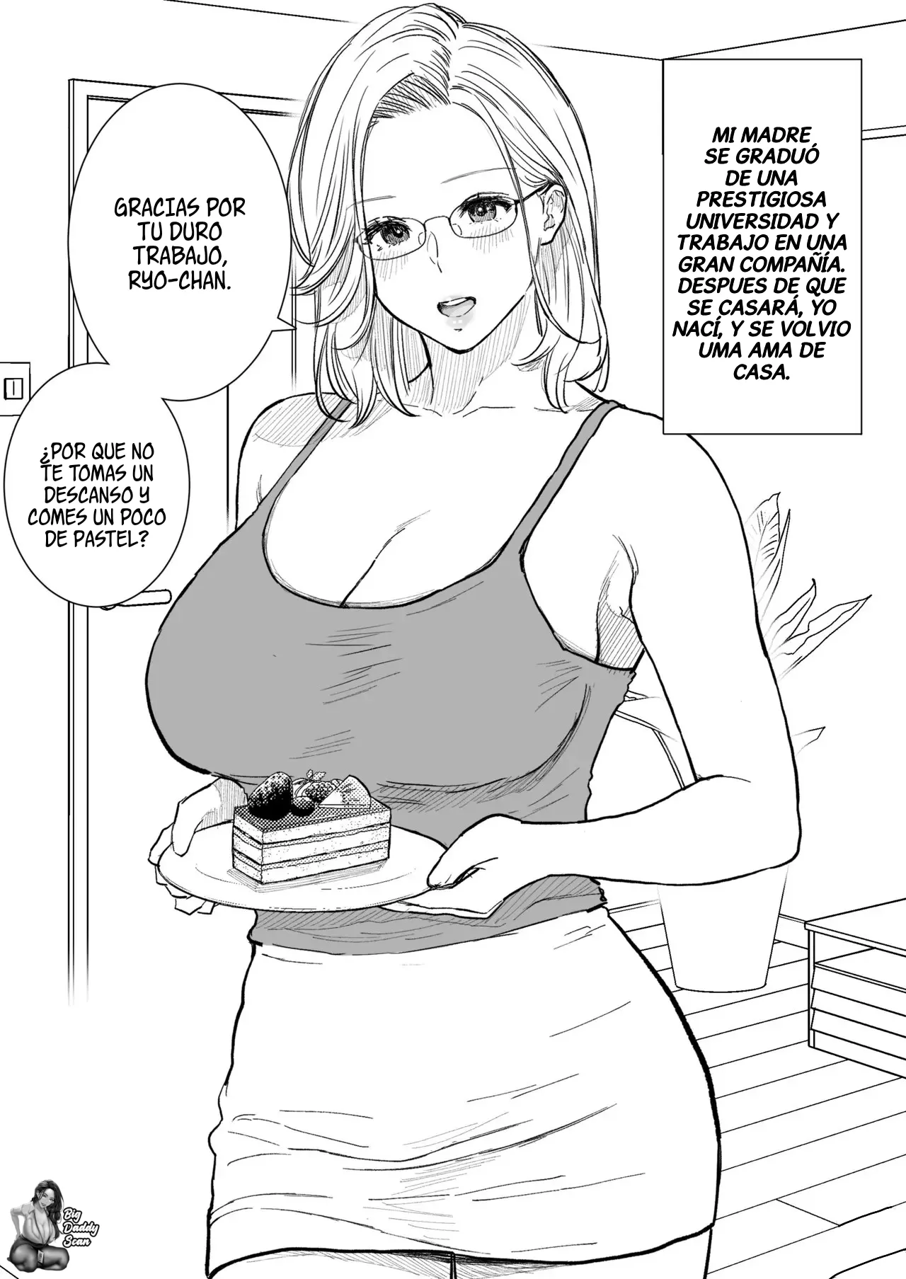 [Junsei Chuurenpoutou] Boshi Koubi ~Kougakureki do Hentai Mama to Nama Nakadashi~ | Sexo Madre E Hijo 🖤 Una Madre Pervertida Con Un Alto Nivel Educativo Y Un Creampie Sin Condon image number 2