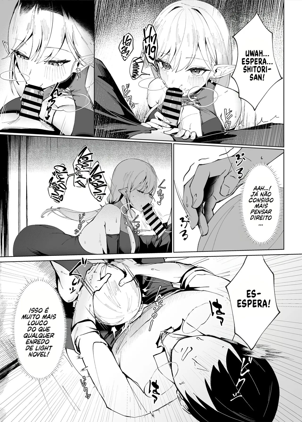 [POTATO BOMB (Chochomi)] Isekai Tensei shitara Seiyoku MAX Majo ni Osoware Doutei Sotsugyou Shichaimashita [pt-BR] [Bakai.org] [Digital] image number 8