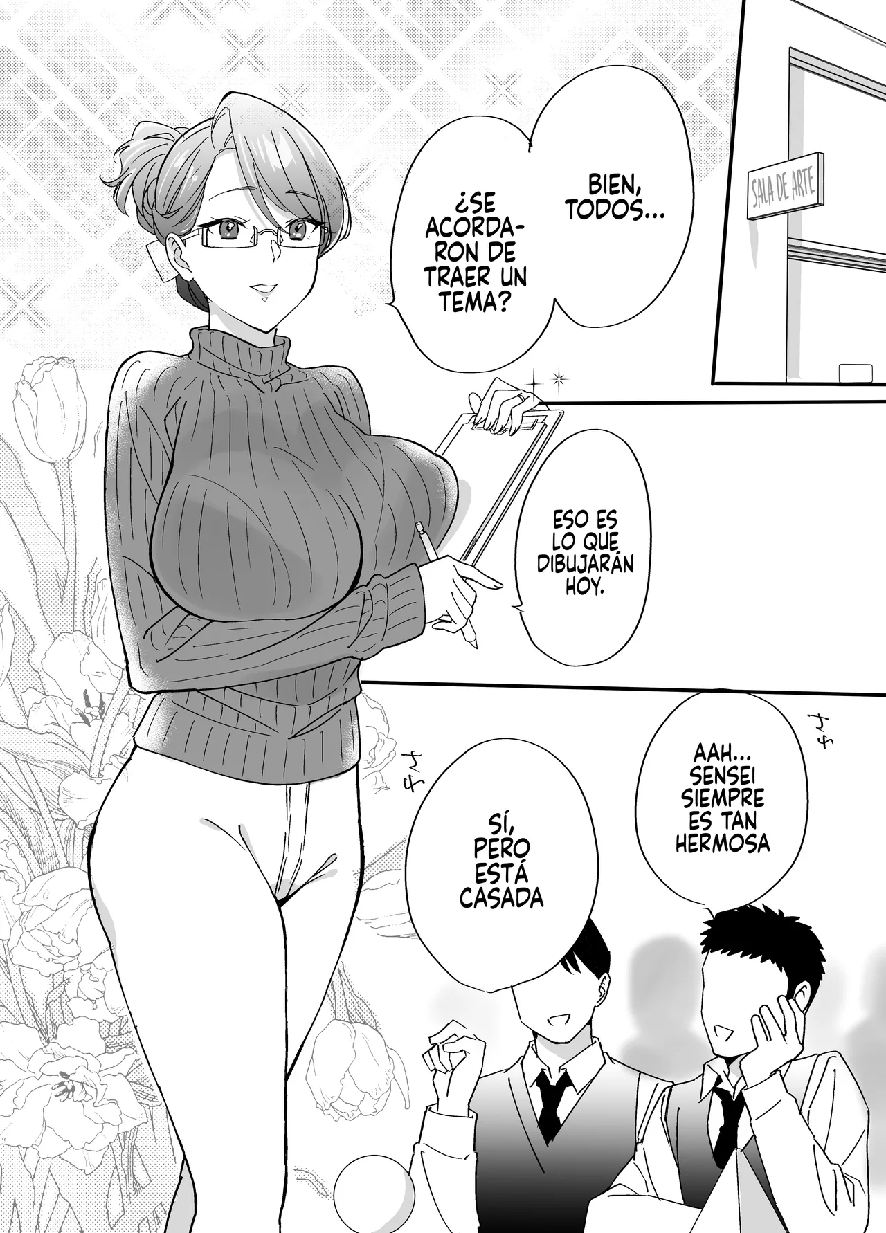 [Mofumofu Kenkou Kumiai (Mofukichi)] Akogare - Hitozuma Kyoushi wa Yowami o Nigirare Netorareru｜Akogare - Una Maestra Casada es Atrapada con su Secreto [Spanish] [Andreww857 = -A.W. SCAN-] image number 6